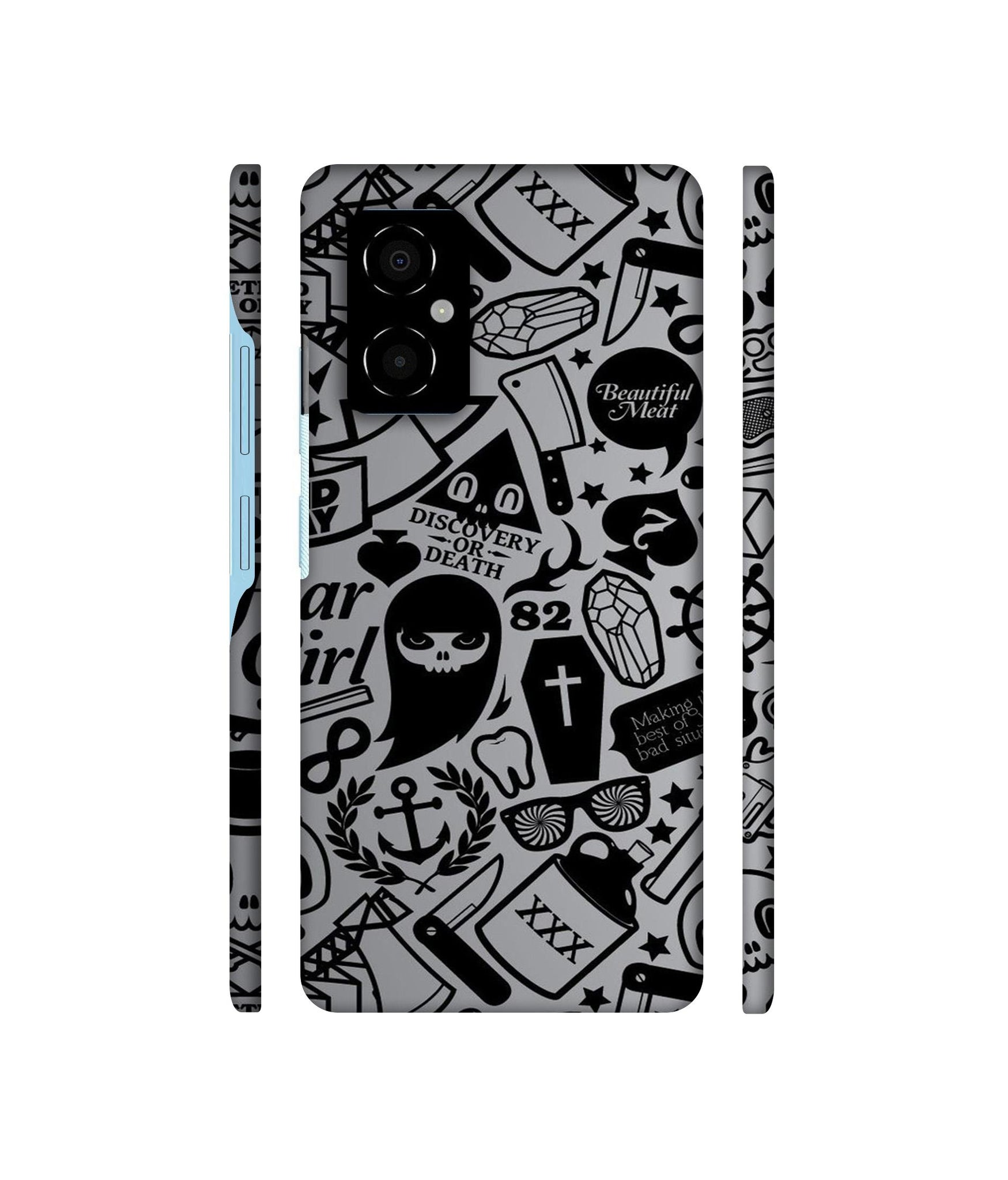 Discover Or Death Designer Hard Back Cover for Poco M4 5G