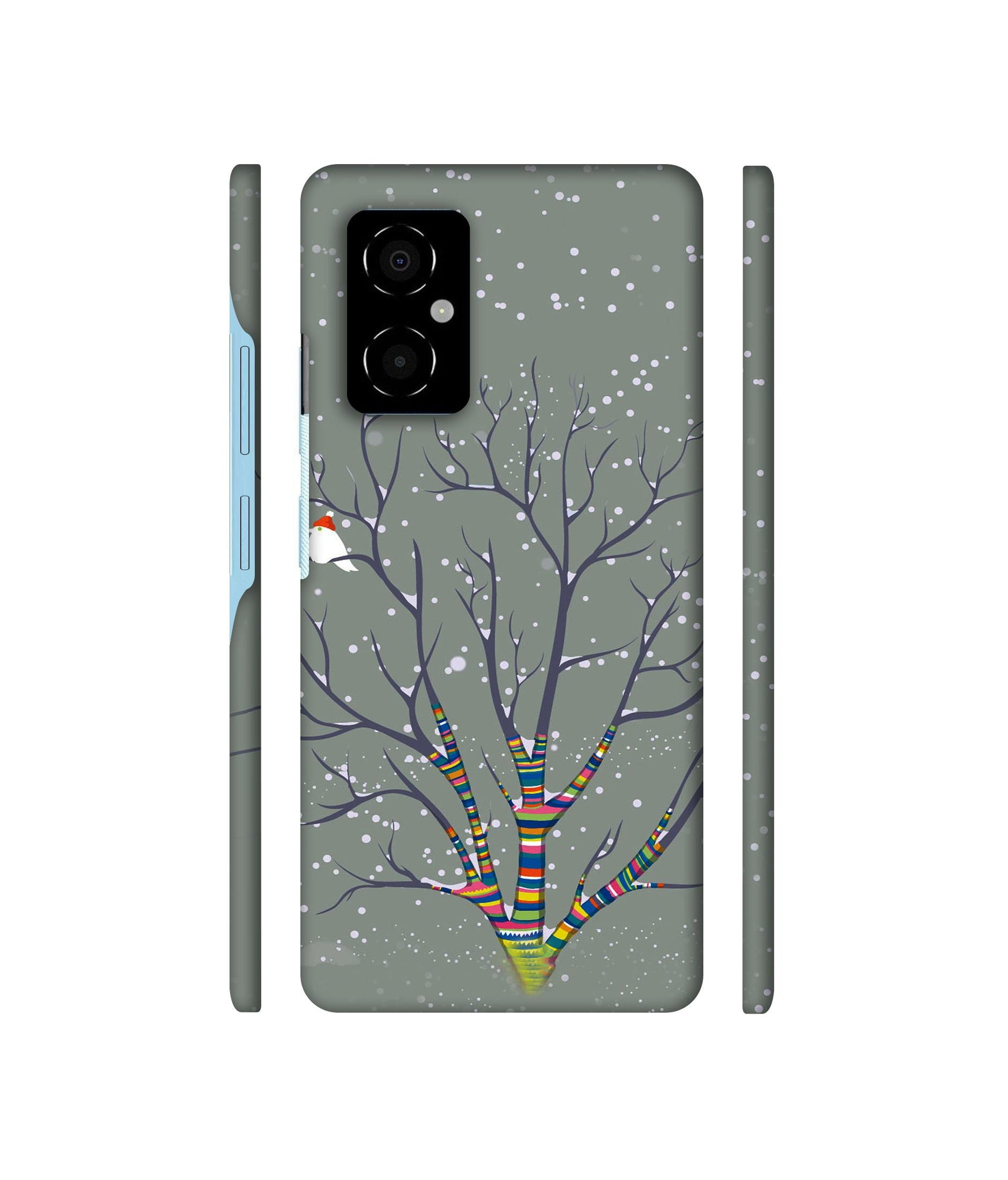 Winter Pattern Print Designer Hard Back Cover for Poco M4 5G