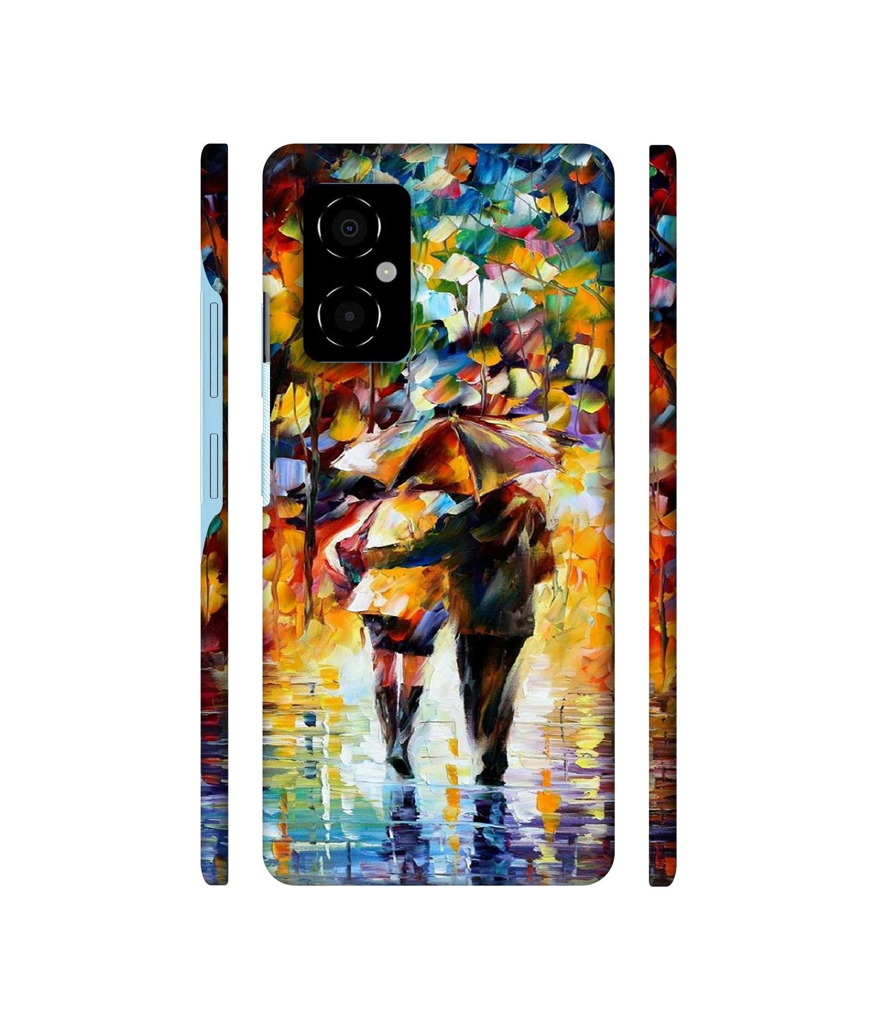 Paint Couple Pattern Designer Hard Back Cover for Poco M4 5G