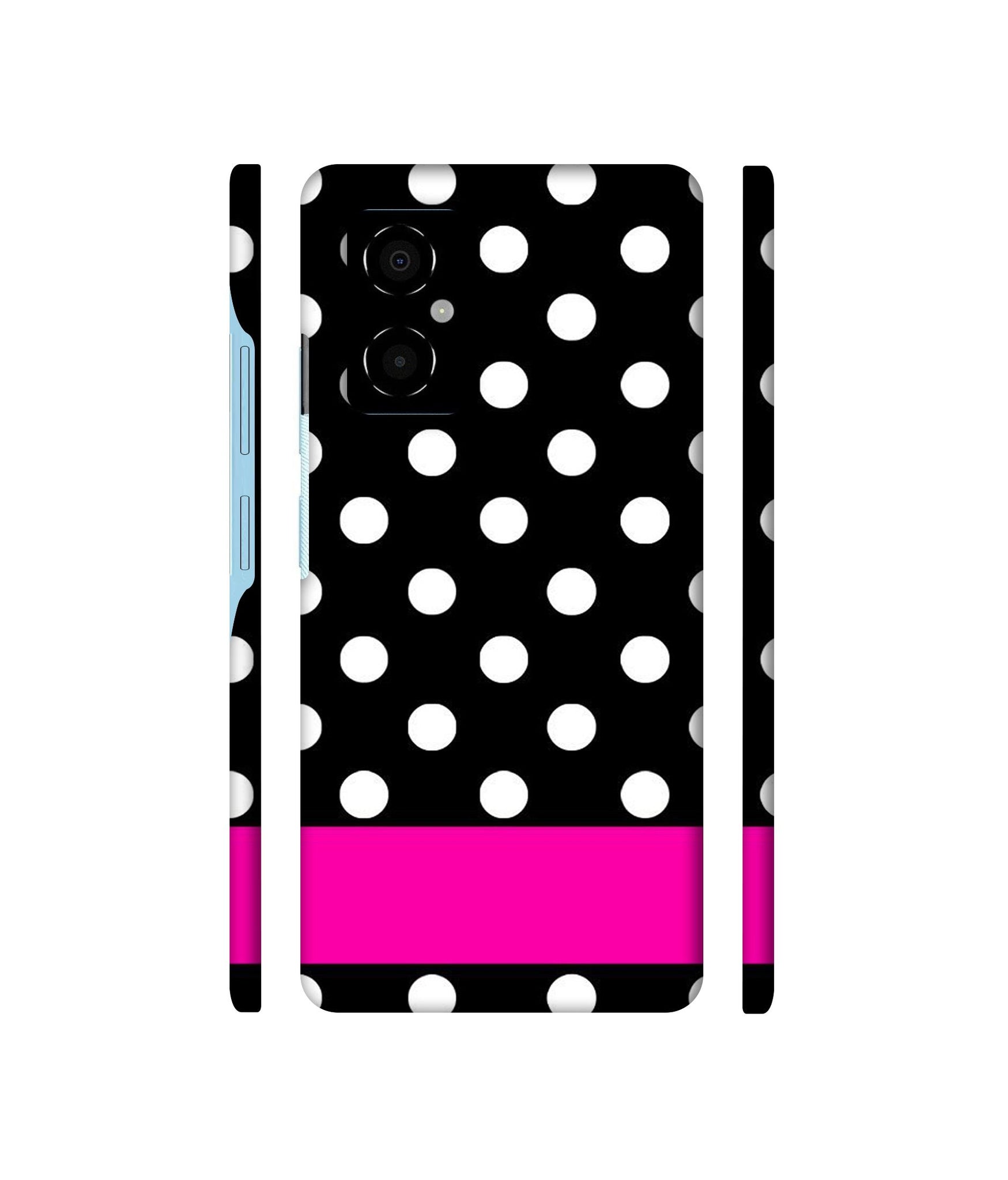 White Dots Pattern Designer Hard Back Cover for Poco M4 5G