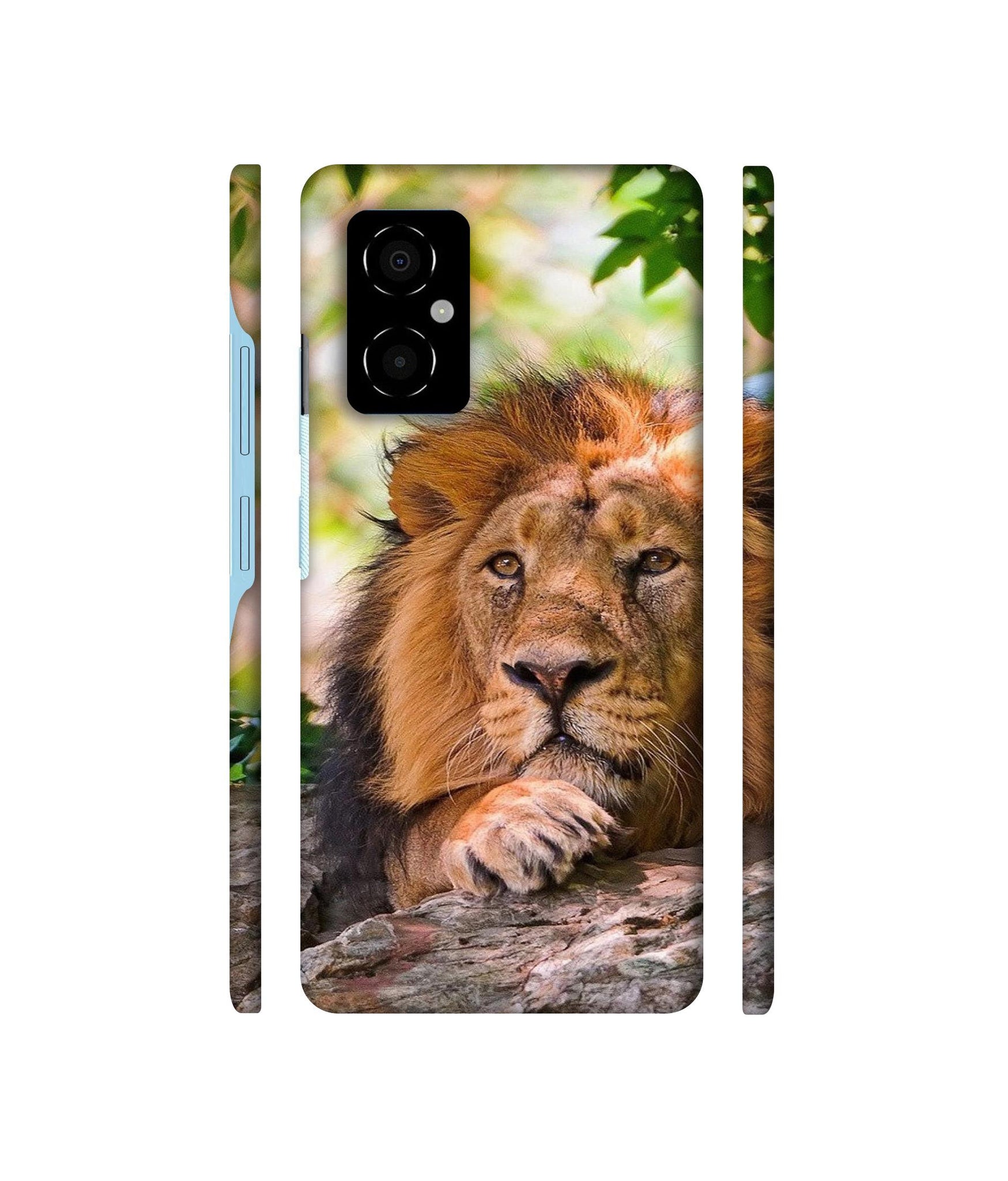 Tiger Pattern Print Designer Hard Back Cover for Poco M4 5G