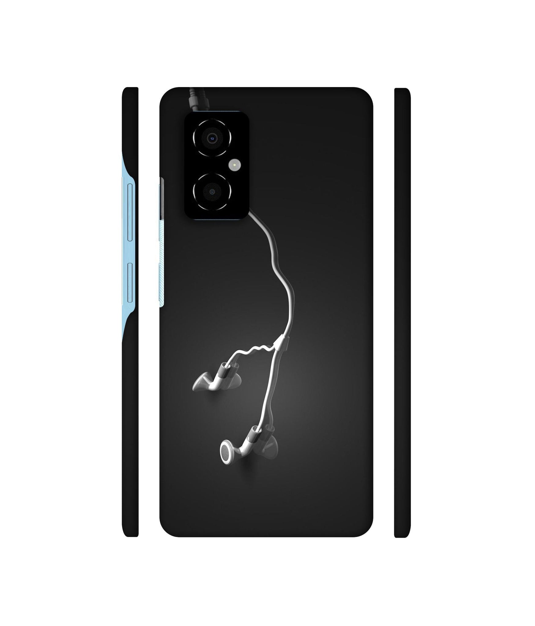 Headphone Designer Hard Back Cover for Poco M4 5G