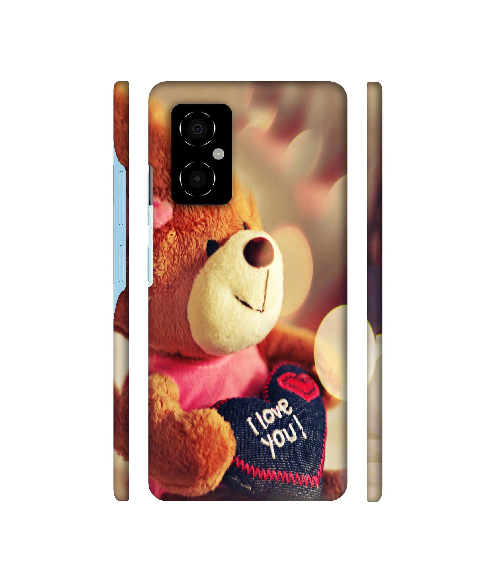 Teddy Bear Designer Hard Back Cover for Poco M4 5G