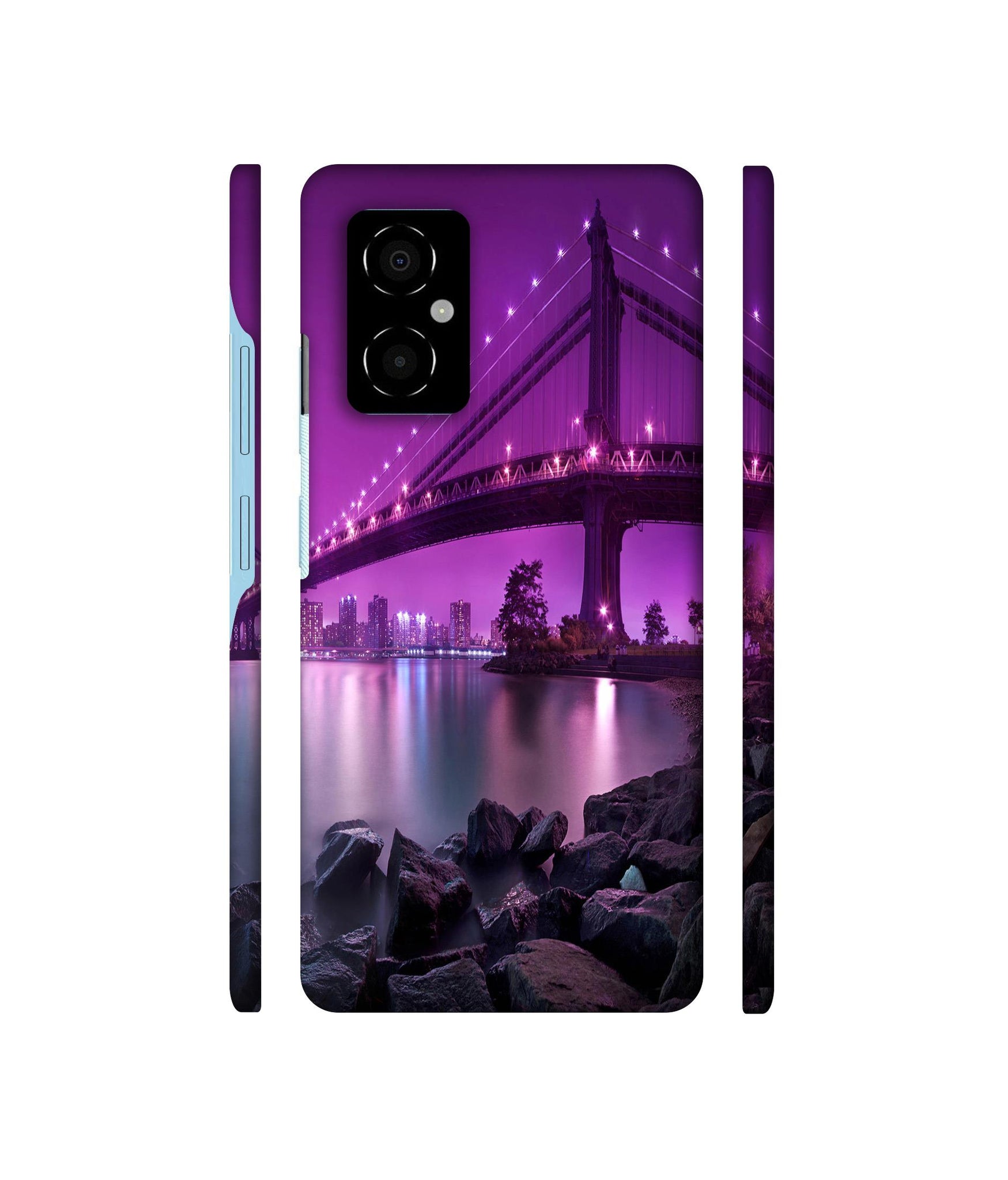 Manhattan Bridge Designer Hard Back Cover for Poco M4 5G