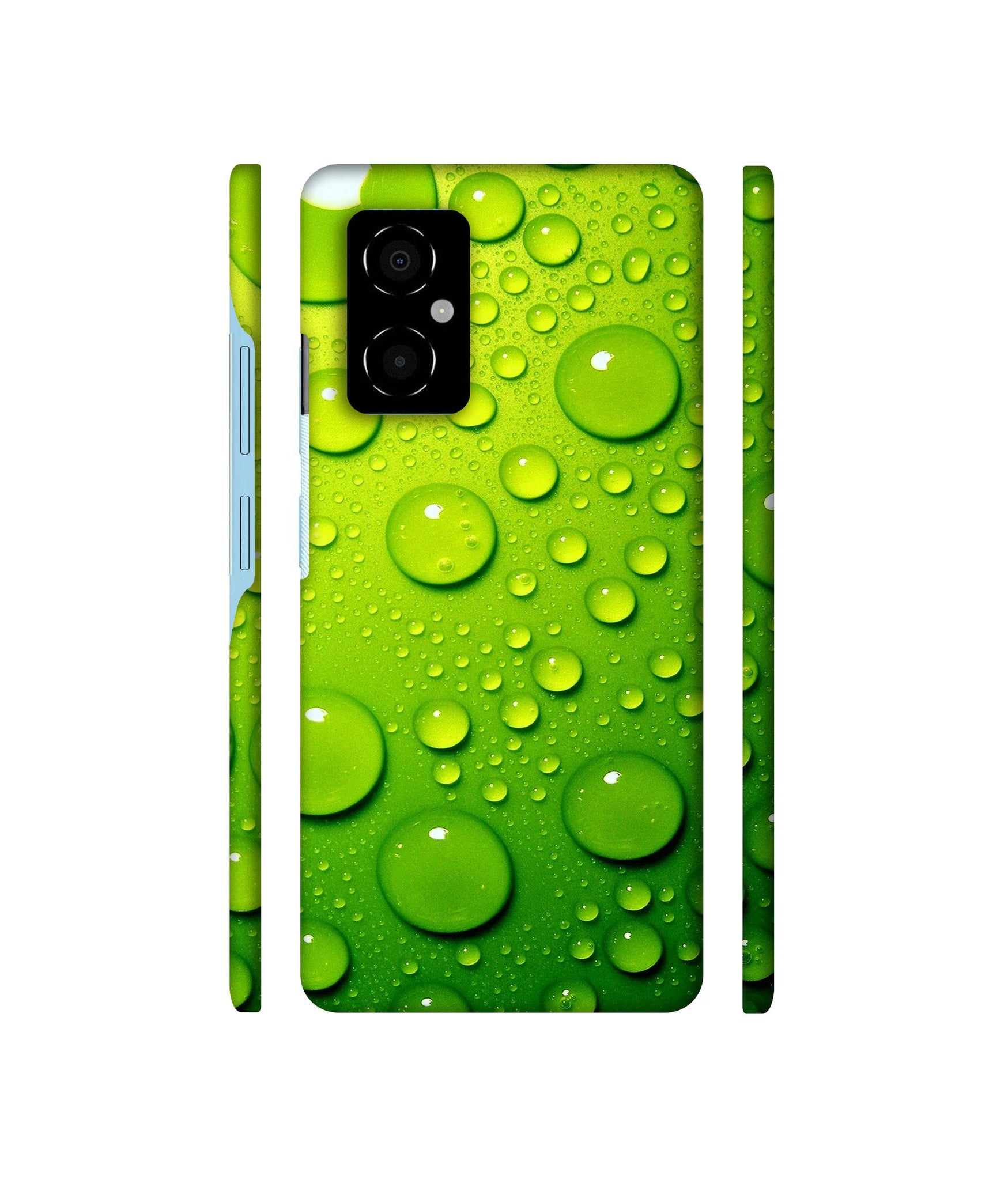 Green Bubbles Designer Hard Back Cover for Poco M4 5G