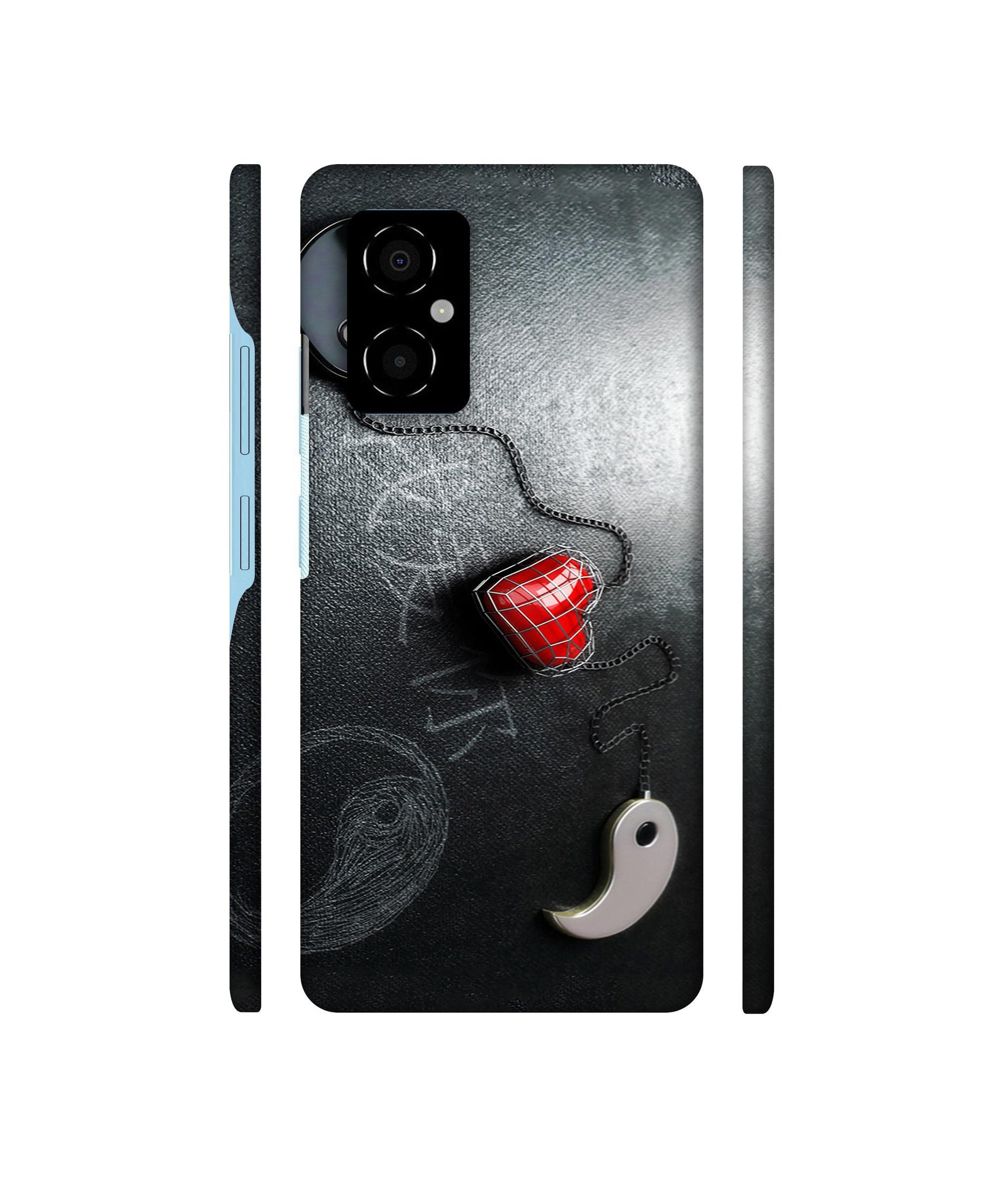 Chinnese Yin and Yang Designer Hard Back Cover for Poco M4 5G