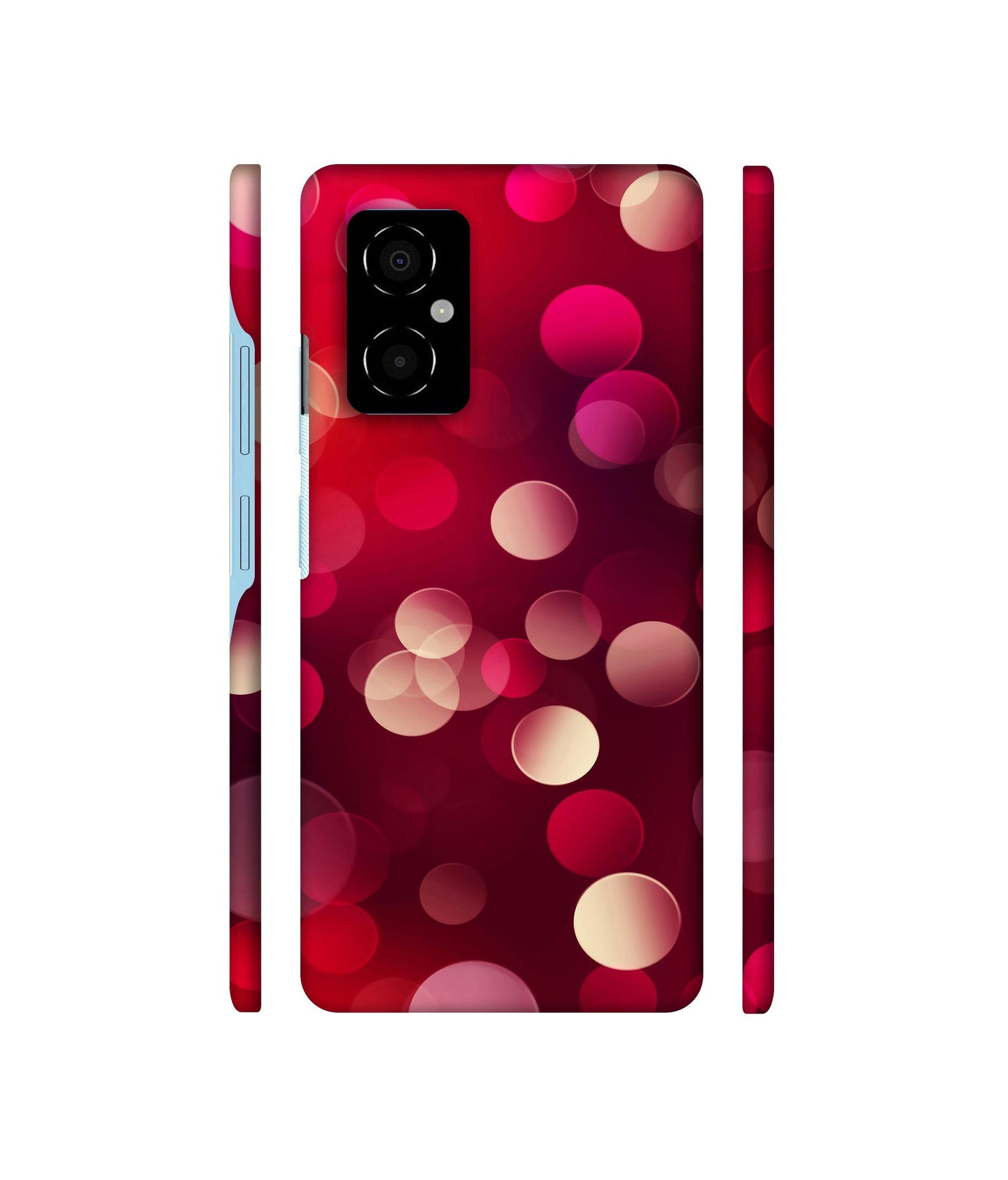 3D Circles Designer Hard Back Cover for Poco M4 5G