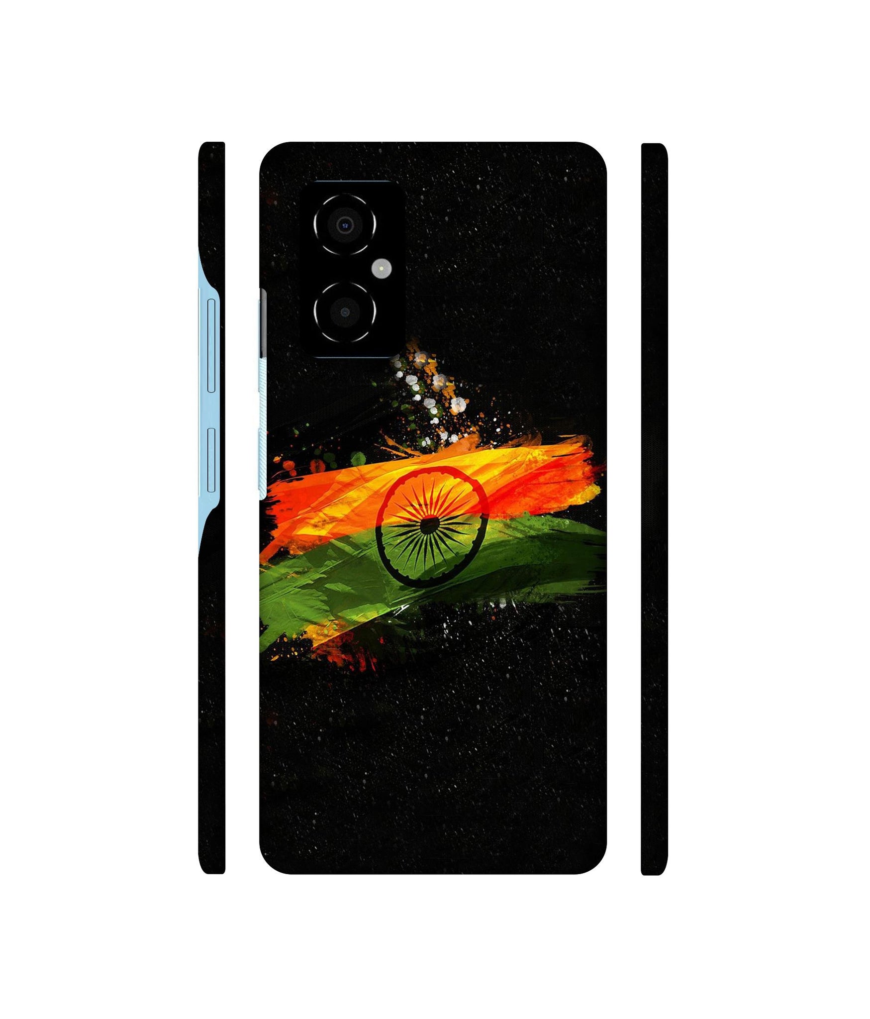 Indian Flag Designer Hard Back Cover for Poco M4 5G