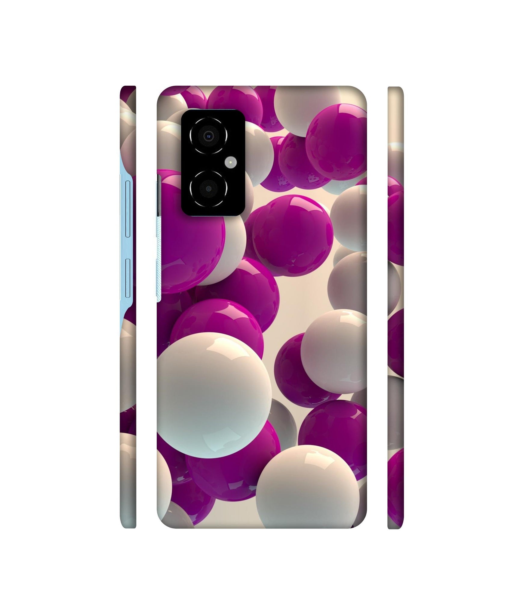 3D Balloons Designer Hard Back Cover for Poco M4 5G
