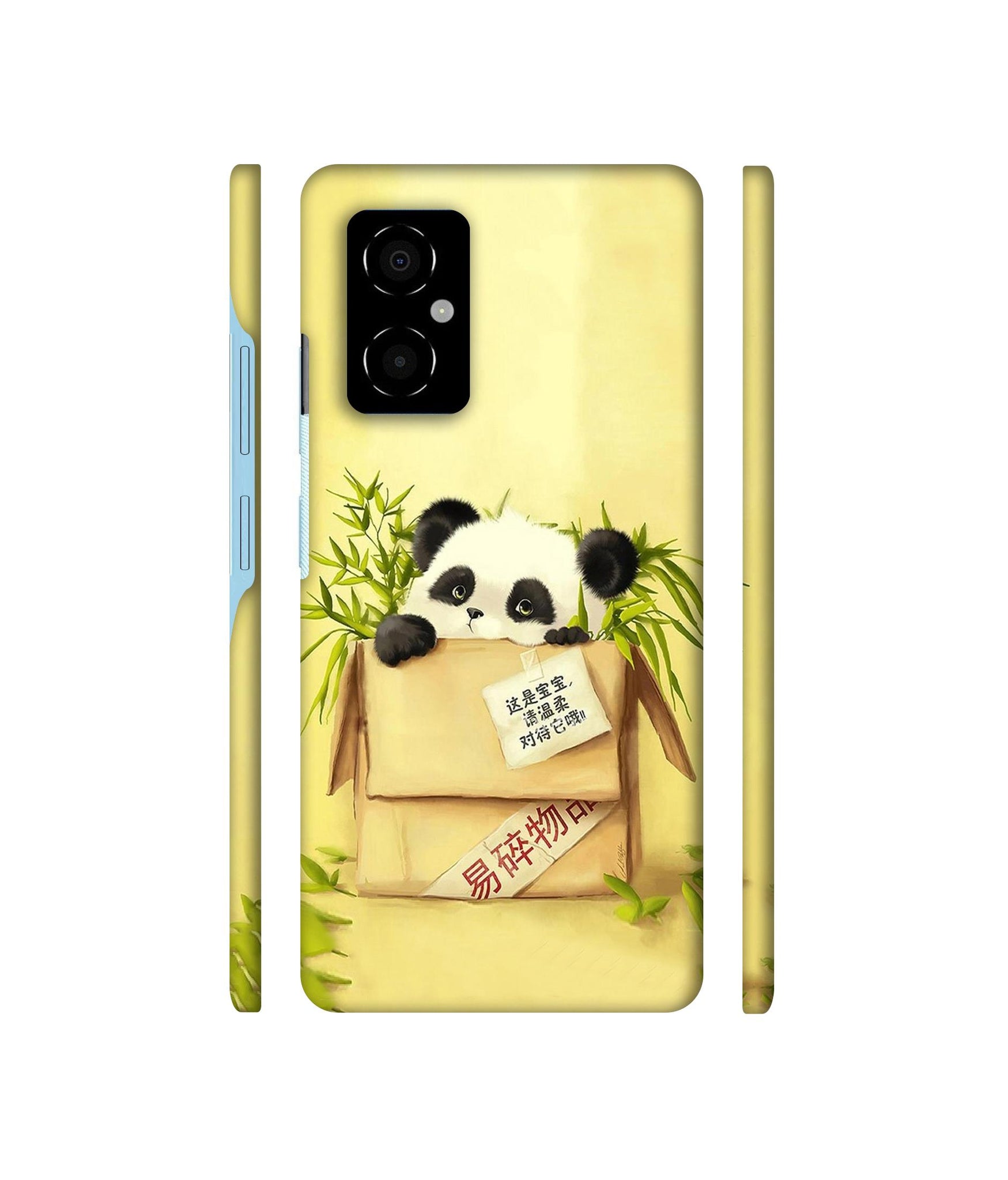 Panda In Box Designer Hard Back Cover for Poco M4 5G