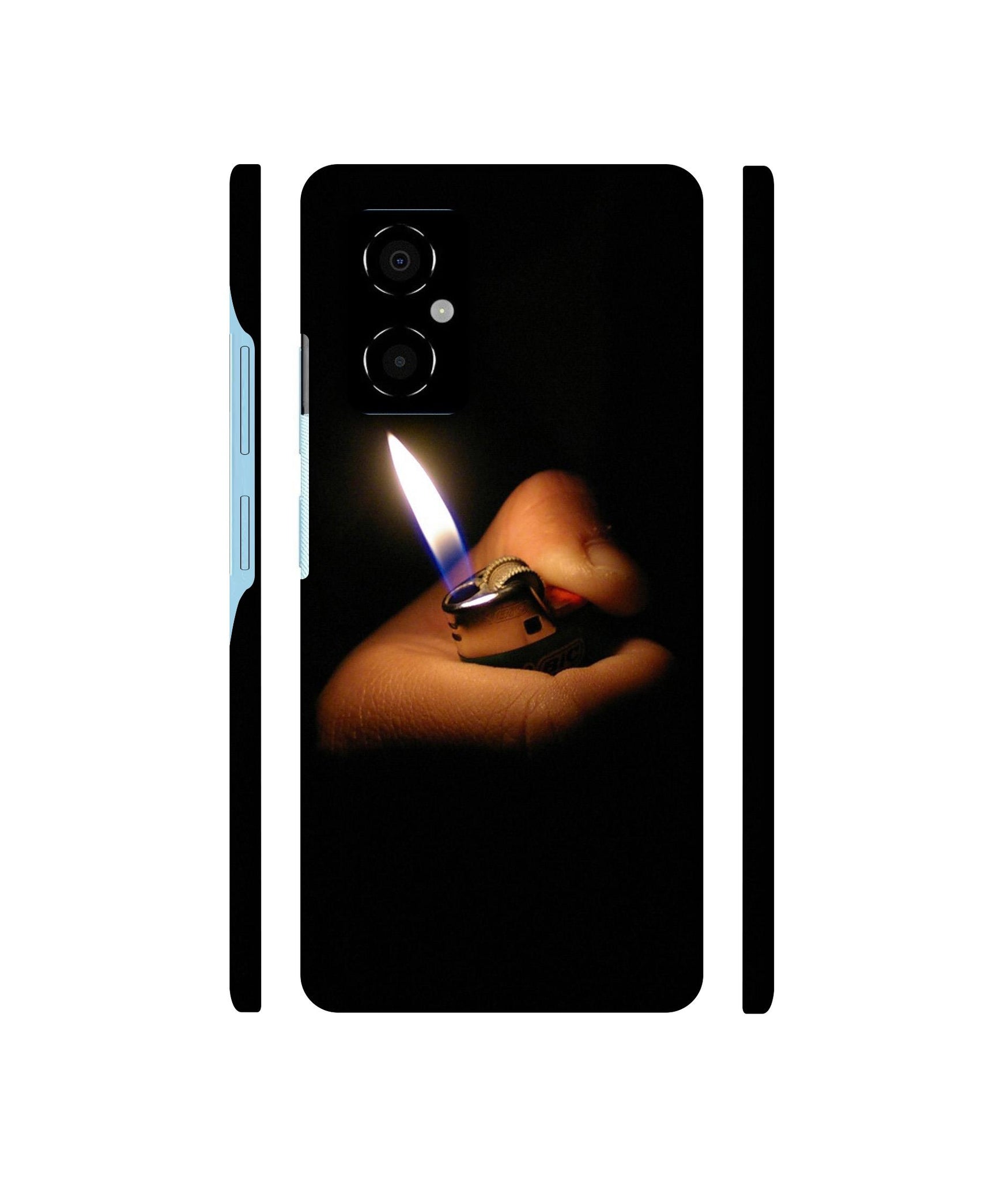 Lighter Flames Designer Hard Back Cover for Poco M4 5G