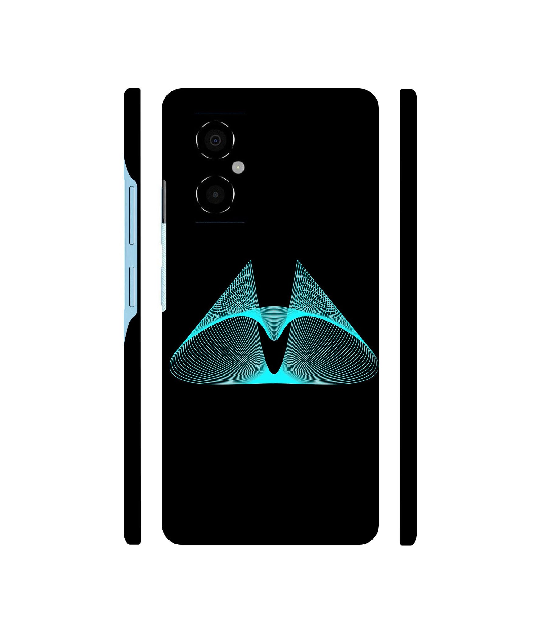 Mesh Shape Glitter Designer Hard Back Cover for Poco M4 5G