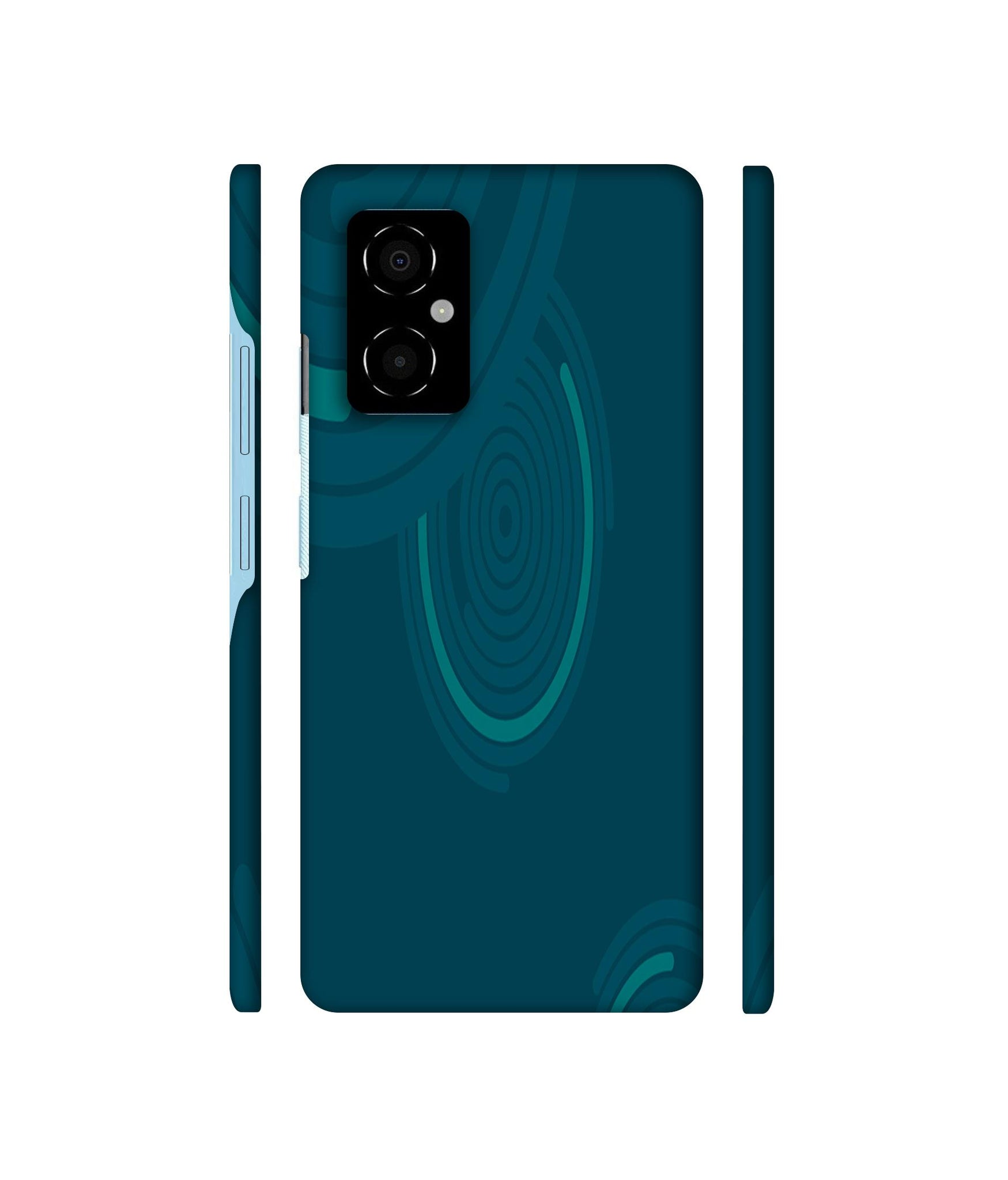 Round Texture Designer Hard Back Cover for Poco M4 5G