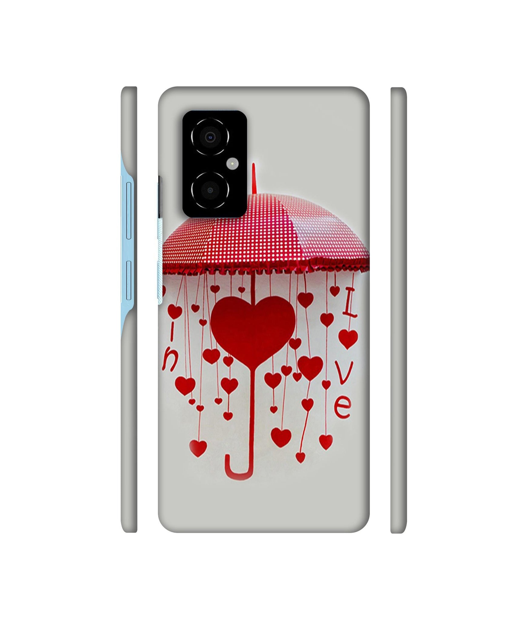Love Heart Designer Hard Back Cover for Poco M4 5G