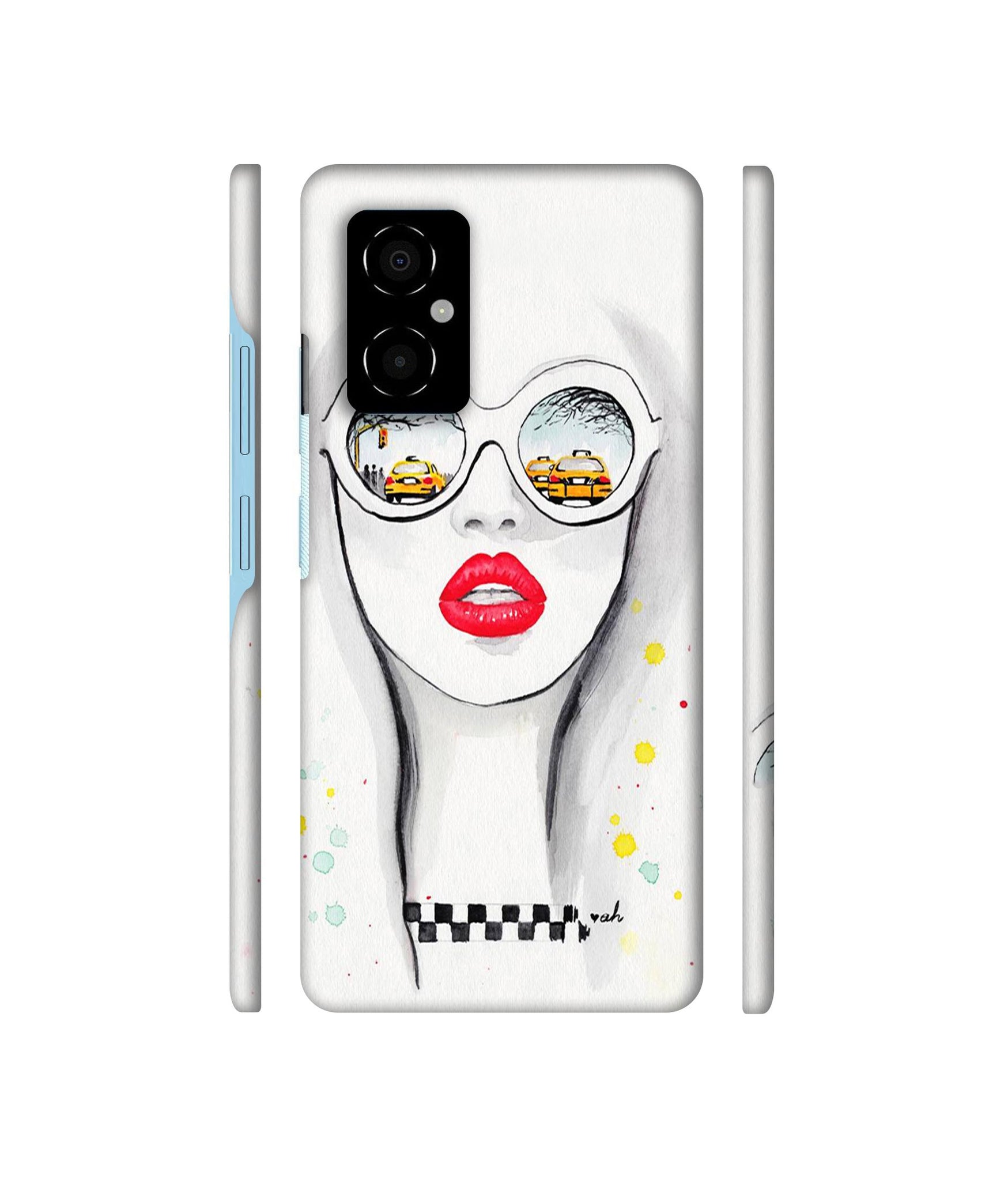 Girl Designer Hard Back Cover for Poco M4 5G