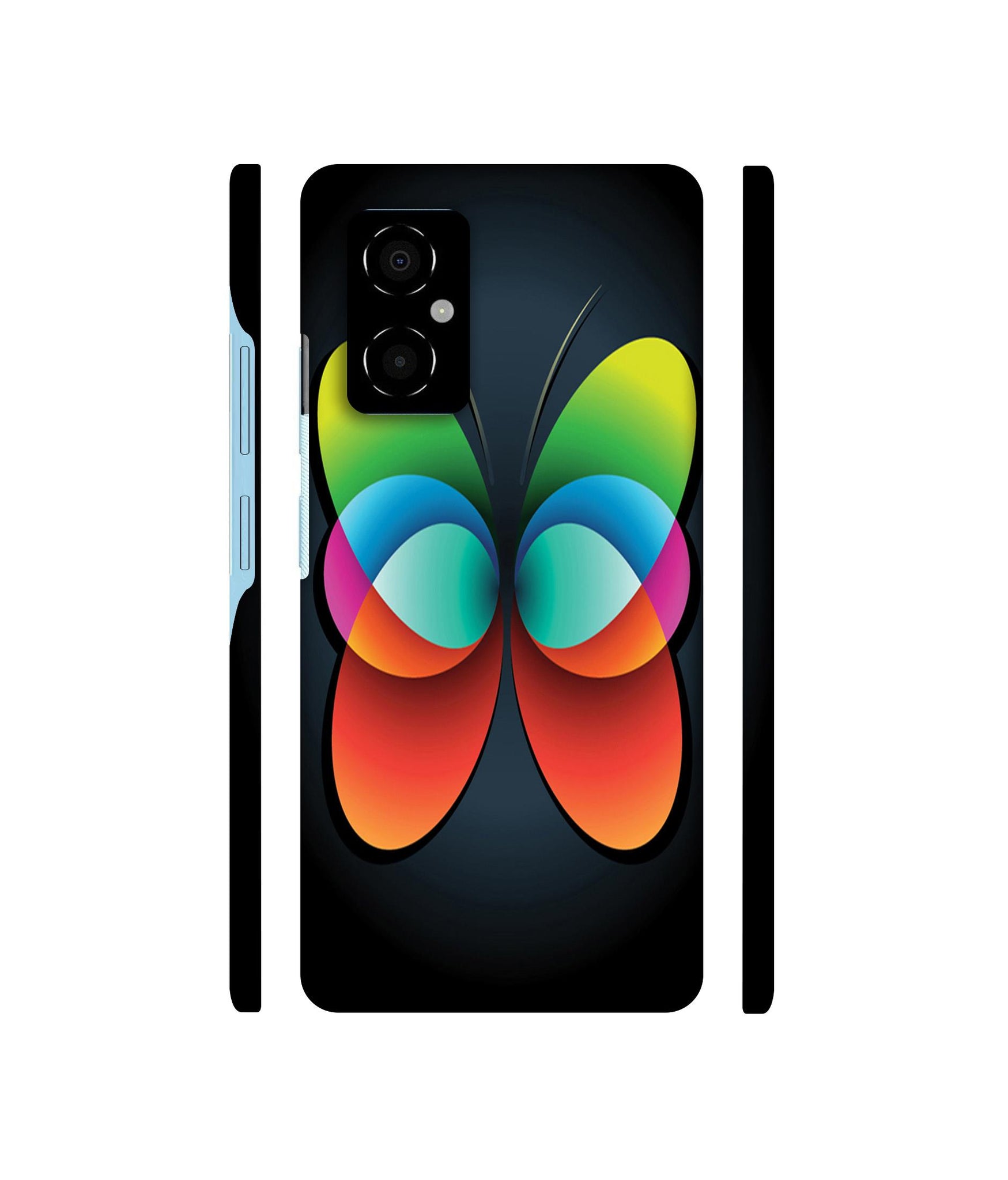 Colourfull Butterfly Designer Hard Back Cover for Poco M4 5G