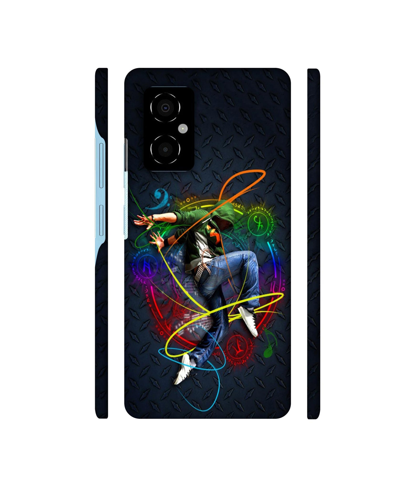 Boy With Music Designer Hard Back Cover for Poco M4 5G