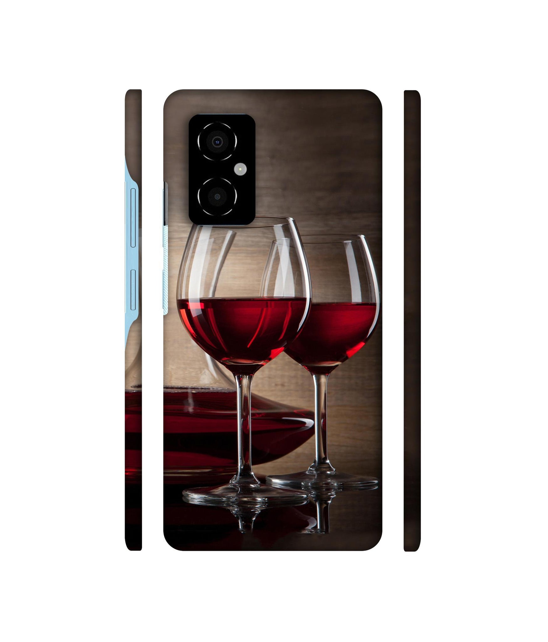Wine Glass Designer Hard Back Cover for Poco M4 5G
