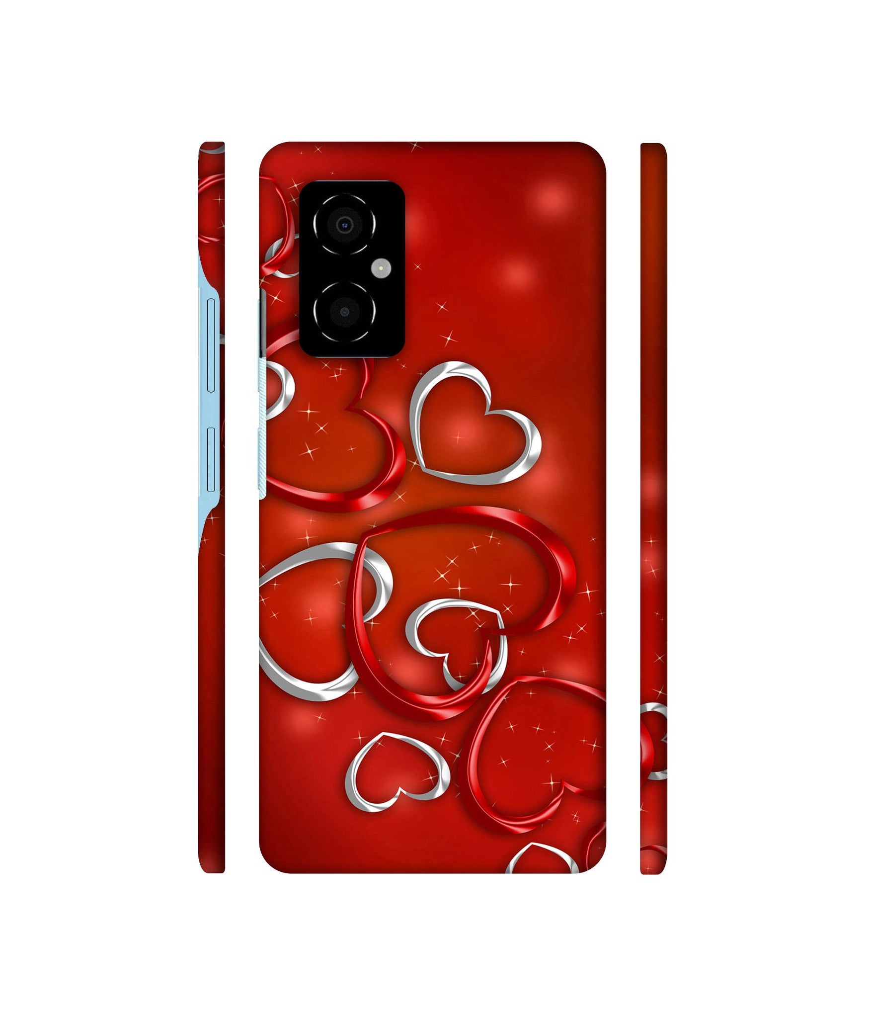 Hearts Designer Hard Back Cover for Poco M4 5G