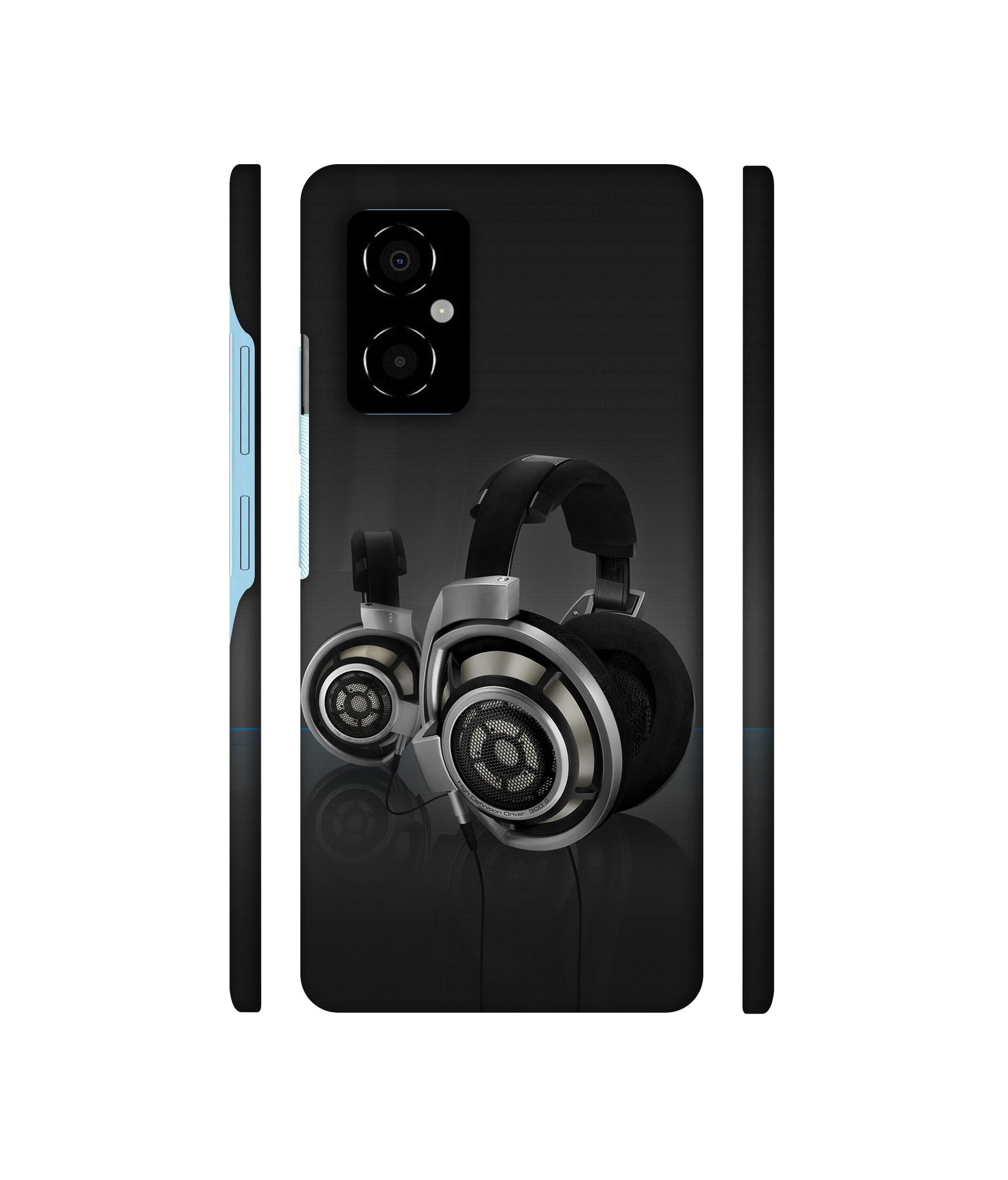 Head Phone Designer Hard Back Cover for Poco M4 5G