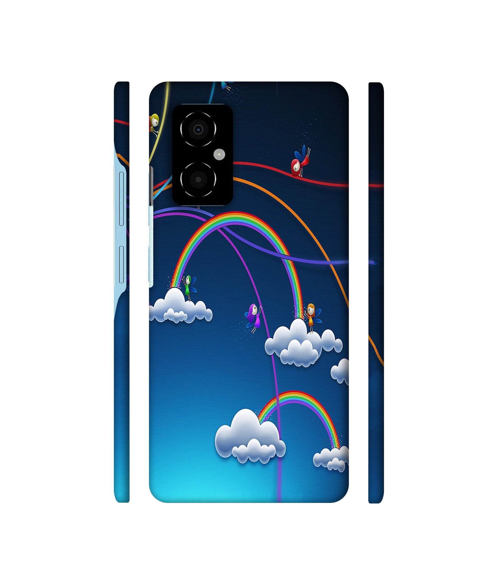 Rainbow Designer Hard Back Cover for Poco M4 5G