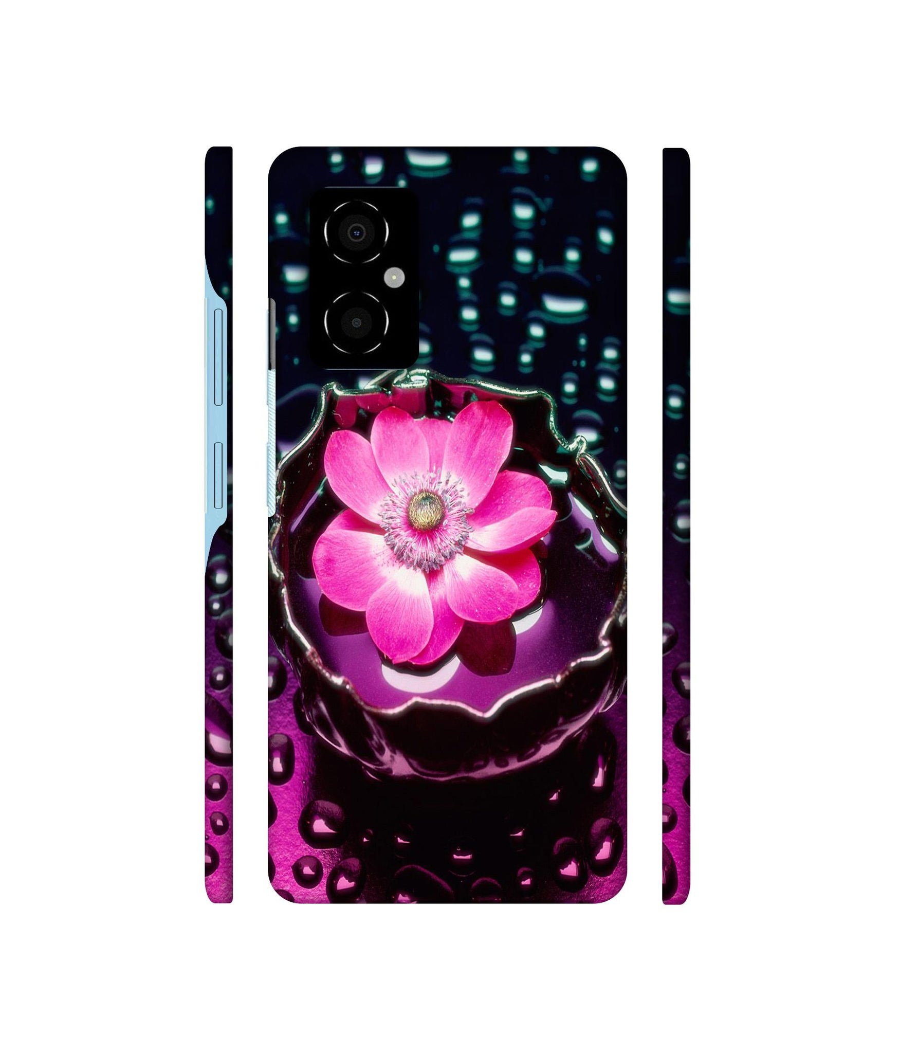Flower in Water Designer Hard Back Cover for Poco M4 5G
