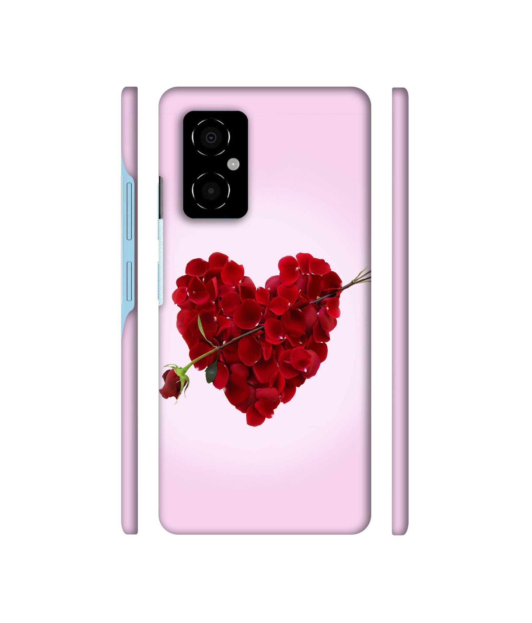 Heart Flower Designer Hard Back Cover for Poco M4 5G