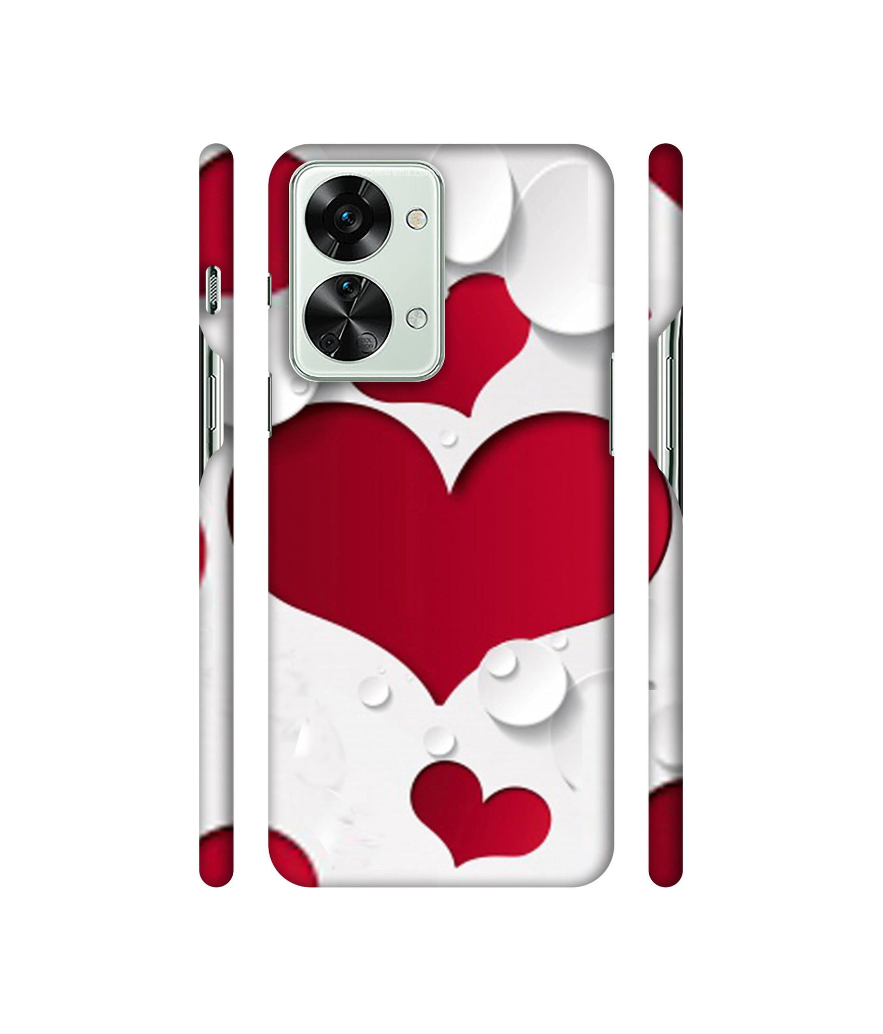 Multiple Hearts Designer Hard Back Cover for OnePlus Nord 2T 5G