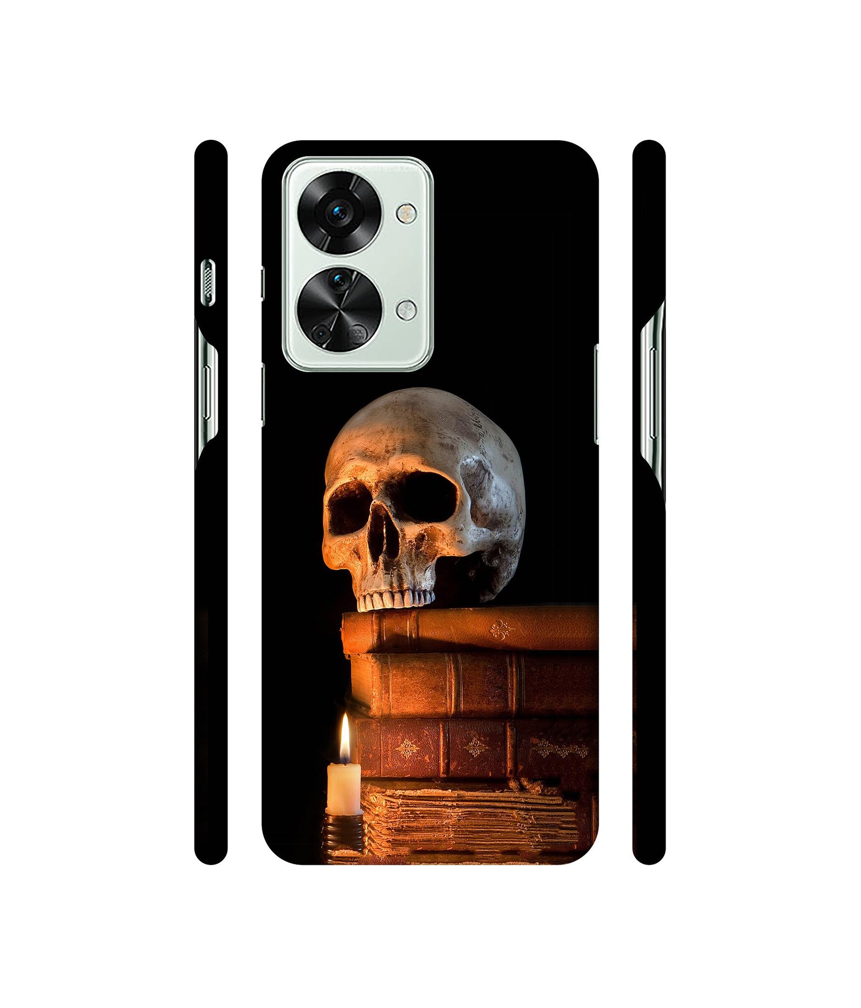 Skull Magic Candles Books Designer Hard Back Cover for OnePlus Nord 2T 5G