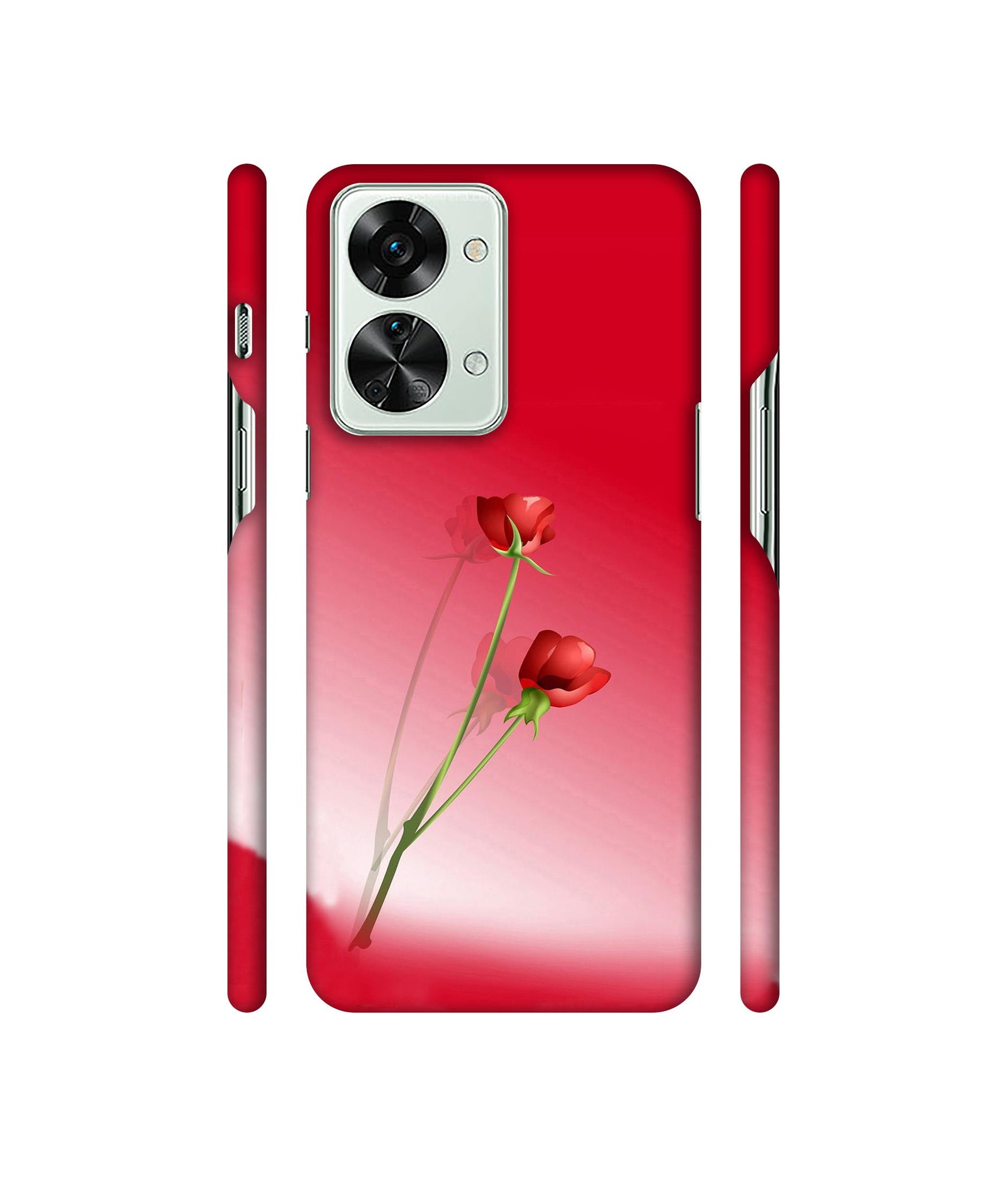 Red Roses Designer Hard Back Cover for OnePlus Nord 2T 5G