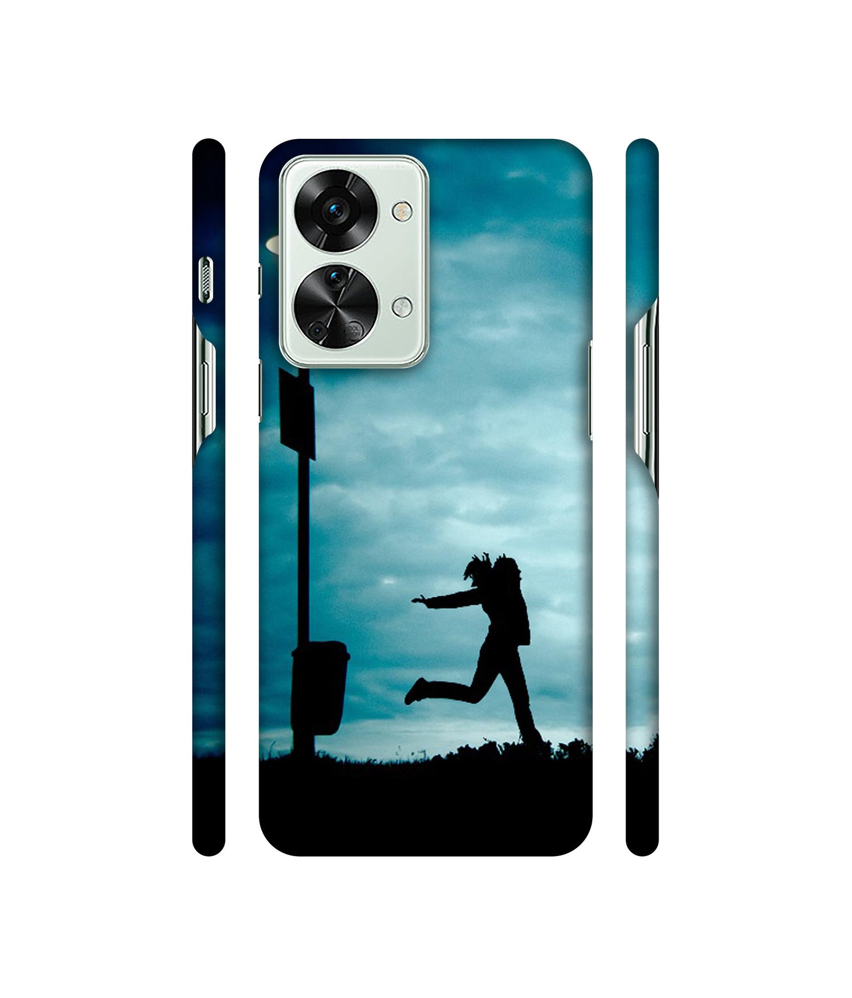 Girl Running At Night Designer Hard Back Cover for OnePlus Nord 2T 5G