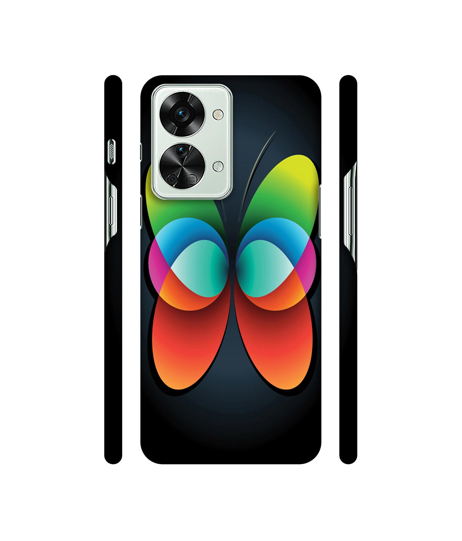 Colourfull Butterfly Designer Hard Back Cover for OnePlus Nord 2T 5G