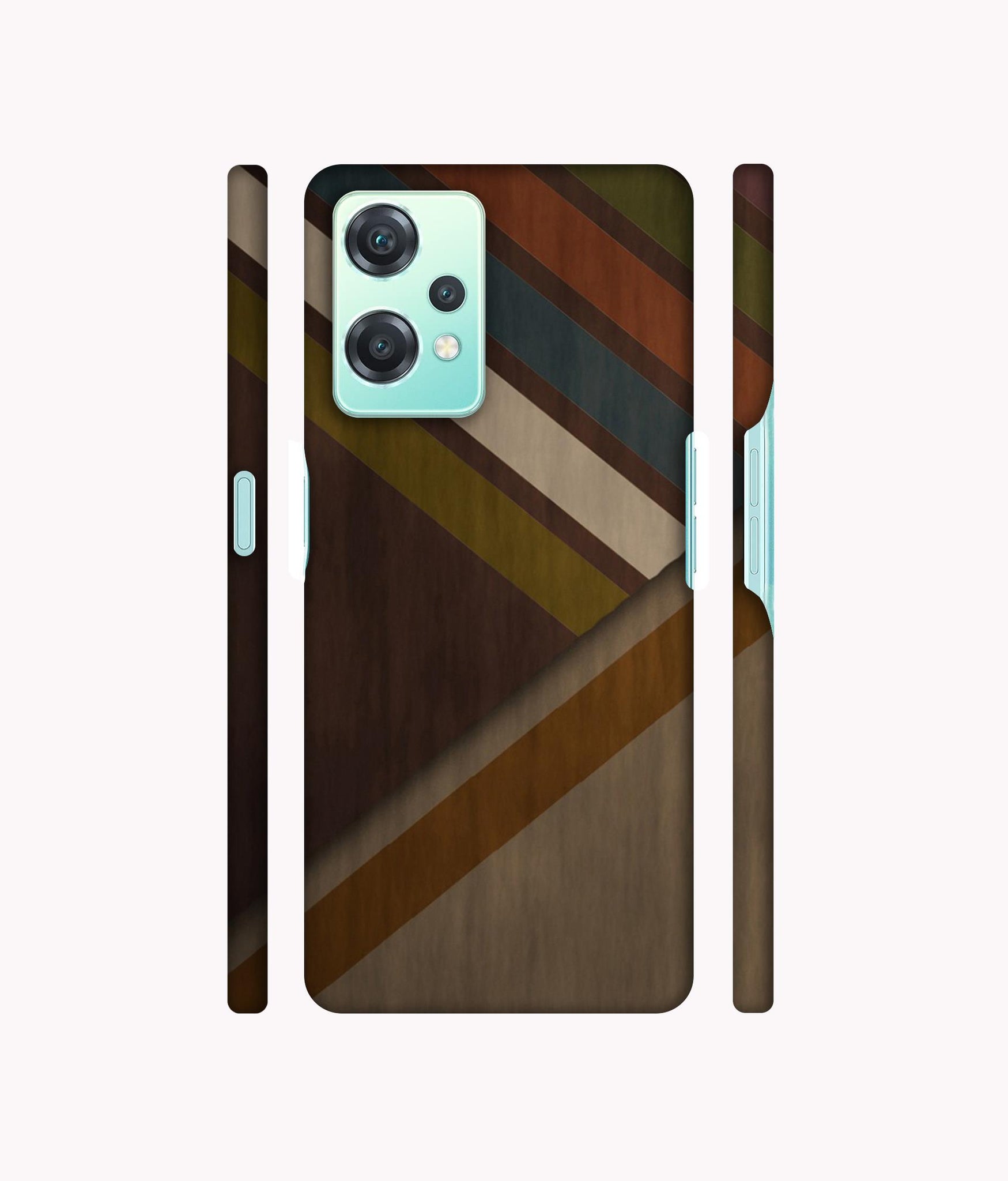 Colorful Wooden Pattern Designer Hard Back Cover for Oneplus Nord CE 2 Lite 5G
