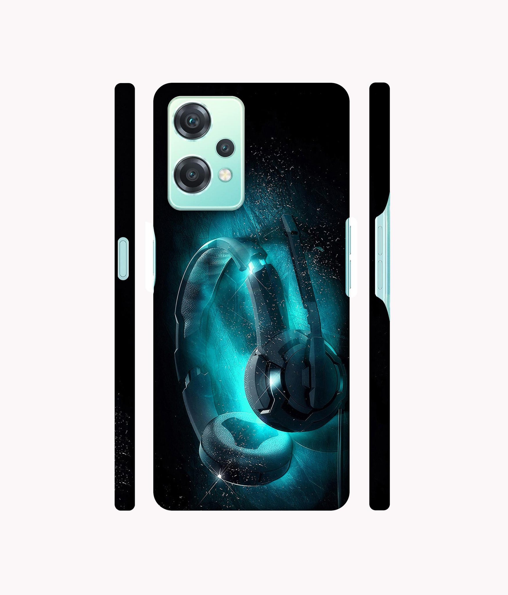 Cool Headphone Designer Hard Back Cover for Oneplus Nord CE 2 Lite 5G