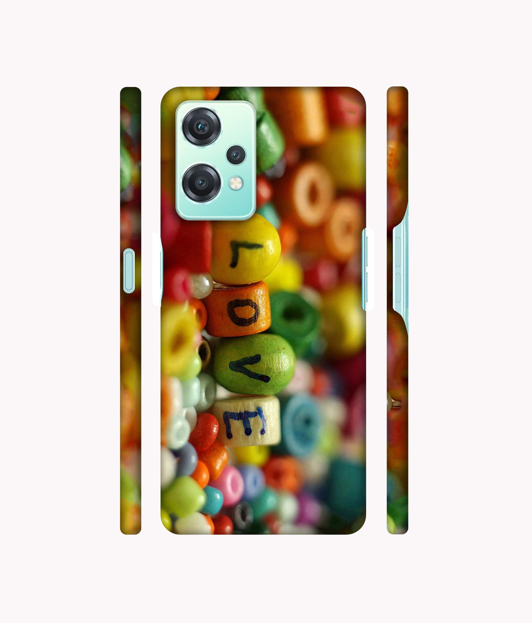 Colorful Love Designer Hard Back Cover for Oneplus Nord CE 2 Lite 5G