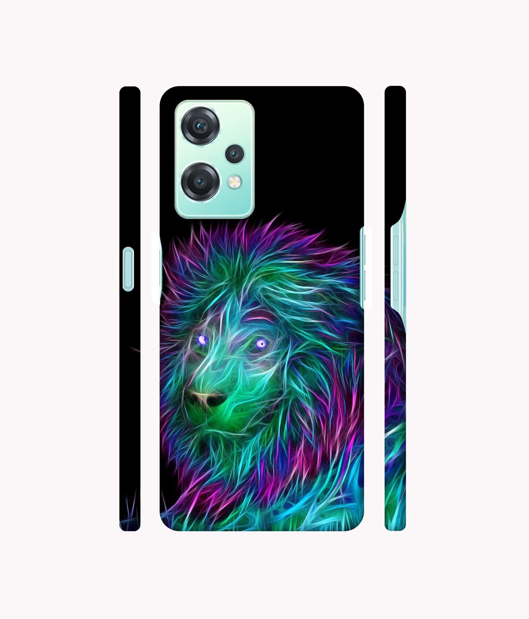 3D Lion Designer Hard Back Cover for Oneplus Nord CE 2 Lite 5G
