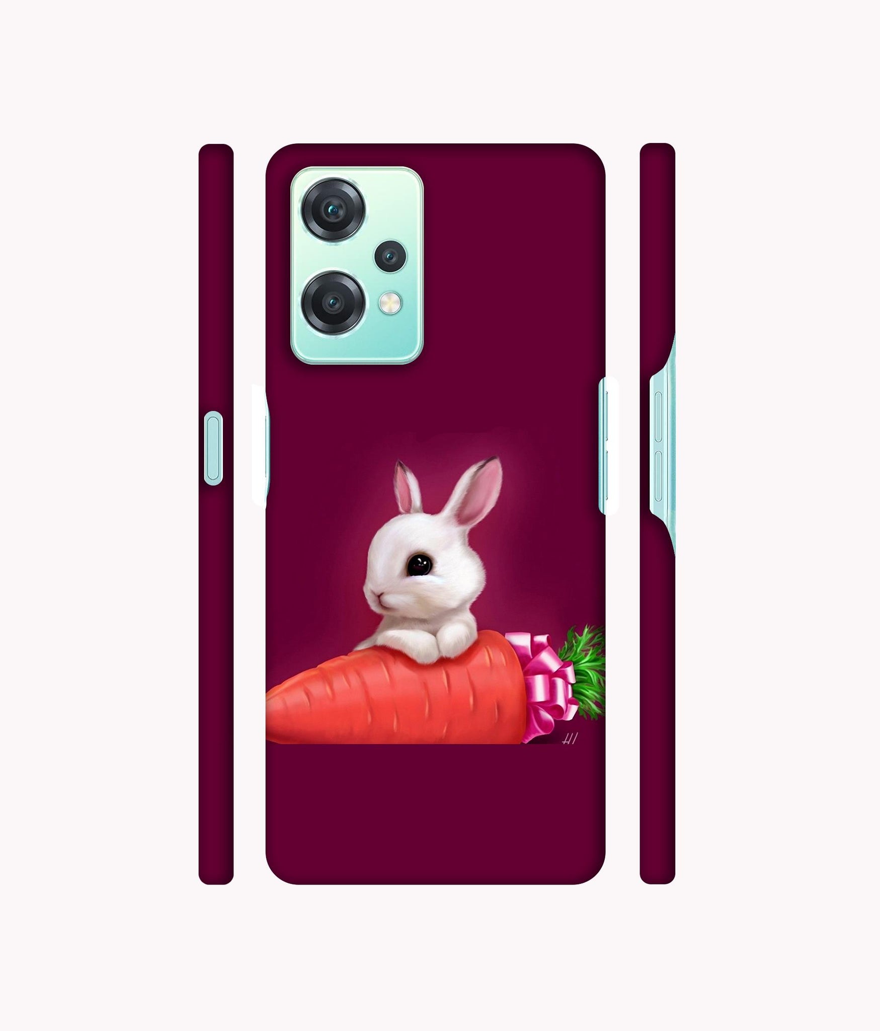 Bunny With Carrot Designer Hard Back Cover for Oneplus Nord CE 2 Lite 5G