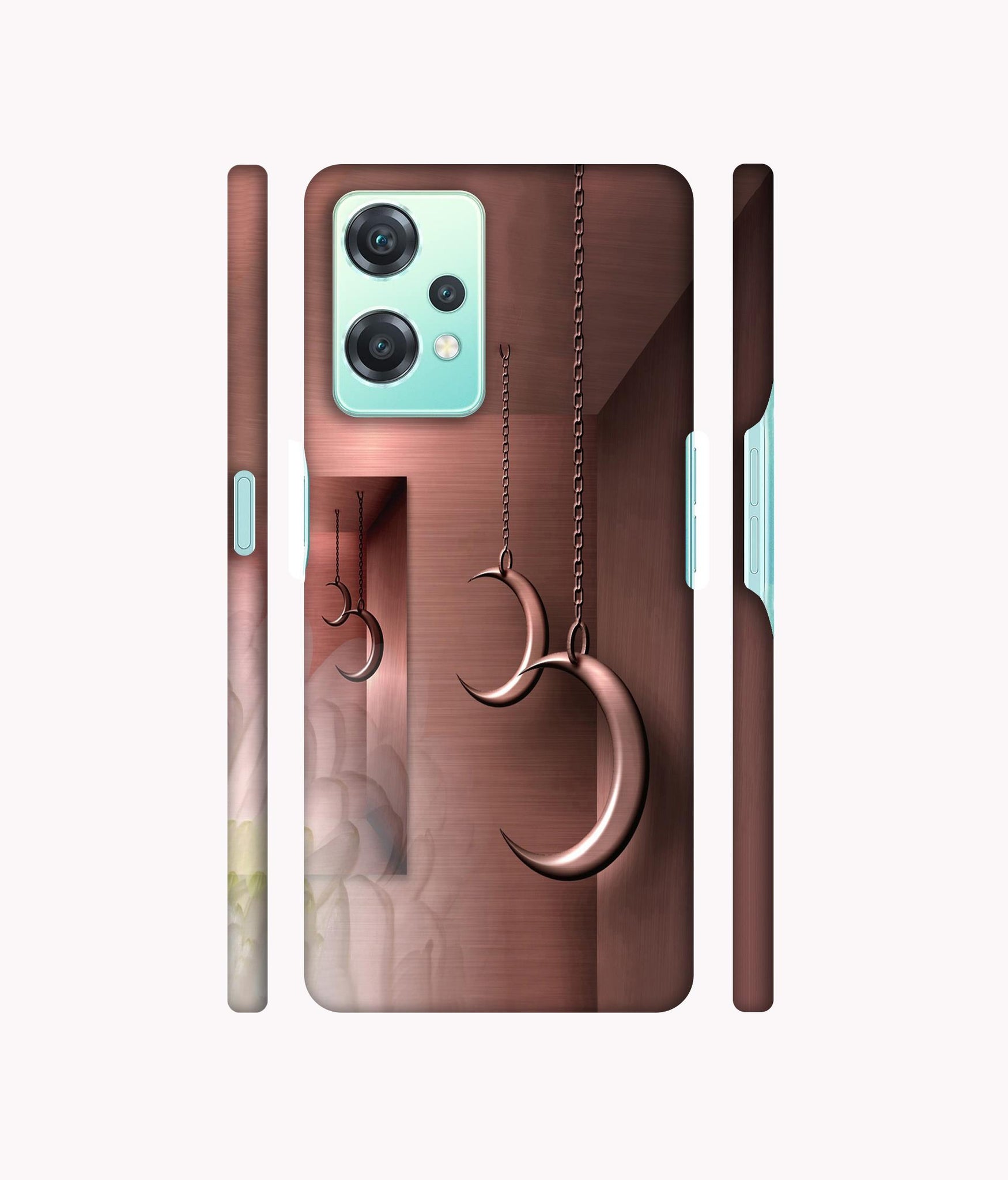 Flower Metal Designer Hard Back Cover for Oneplus Nord CE 2 Lite 5G