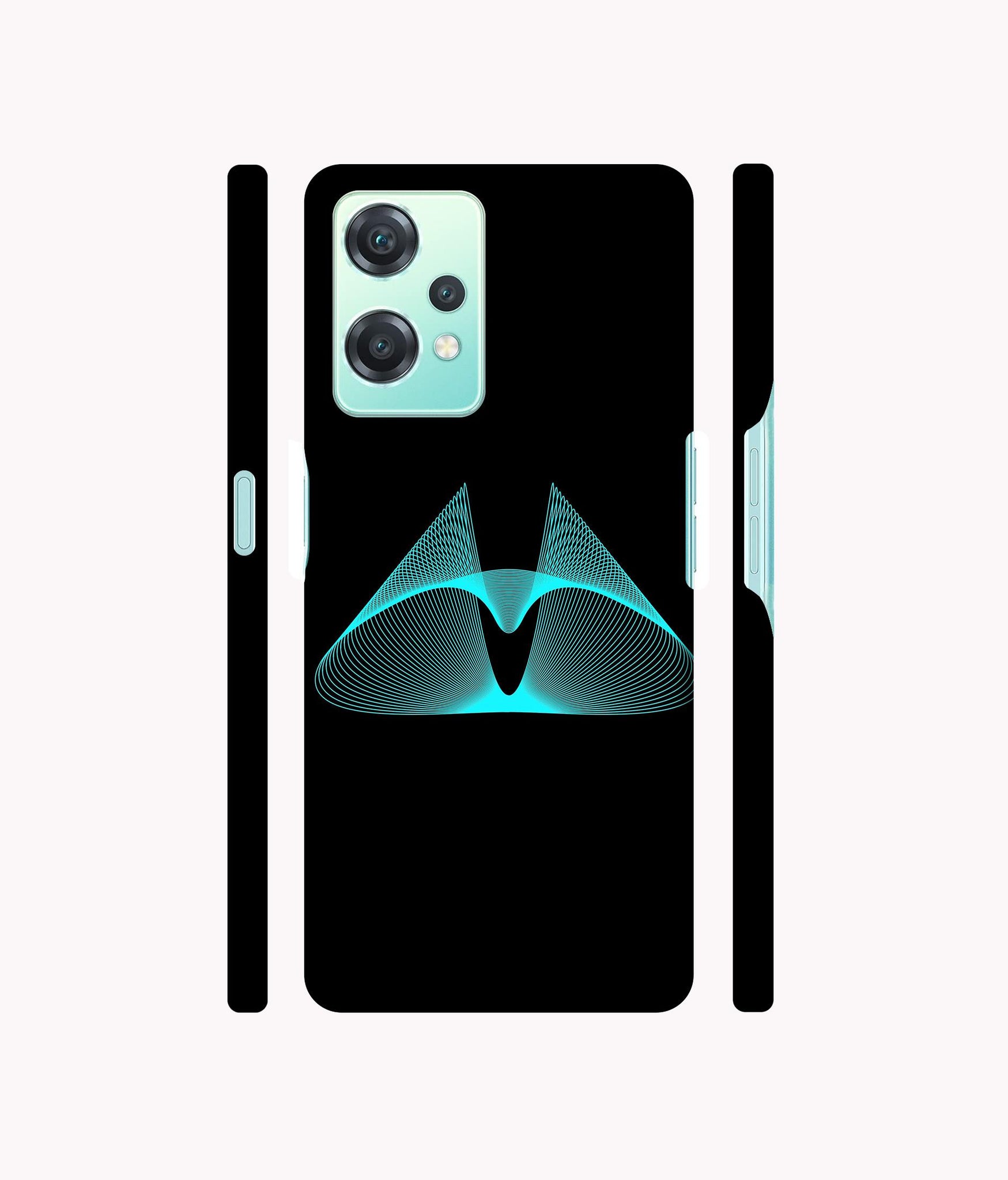 Mesh Shape Glitter Designer Hard Back Cover for Oneplus Nord CE 2 Lite 5G