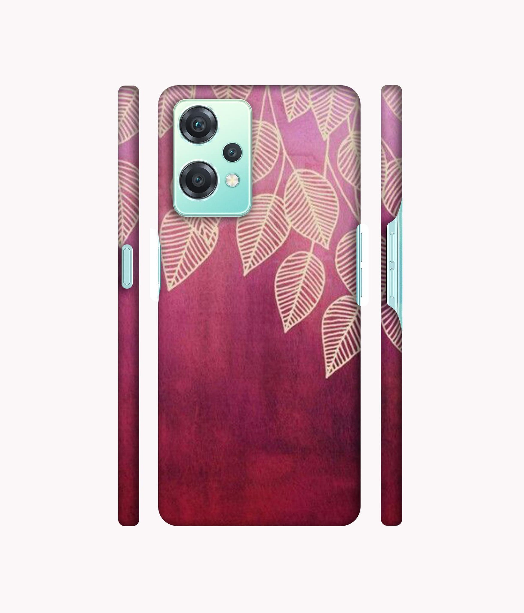 Leaf Pattern Designer Hard Back Cover for Oneplus Nord CE 2 Lite 5G