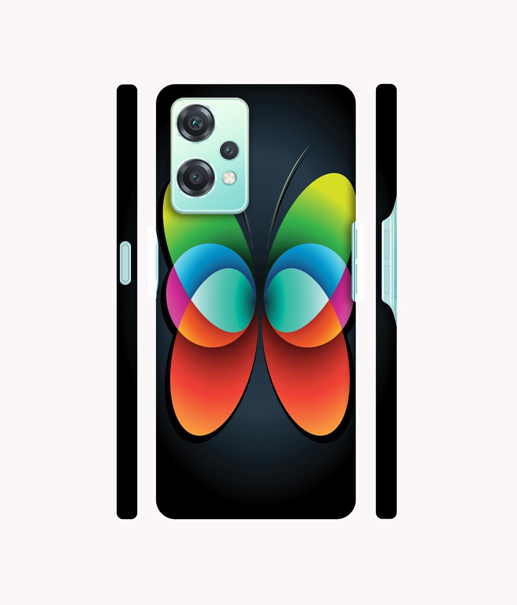 Colourfull Butterfly Designer Hard Back Cover for Oneplus Nord CE 2 Lite 5G