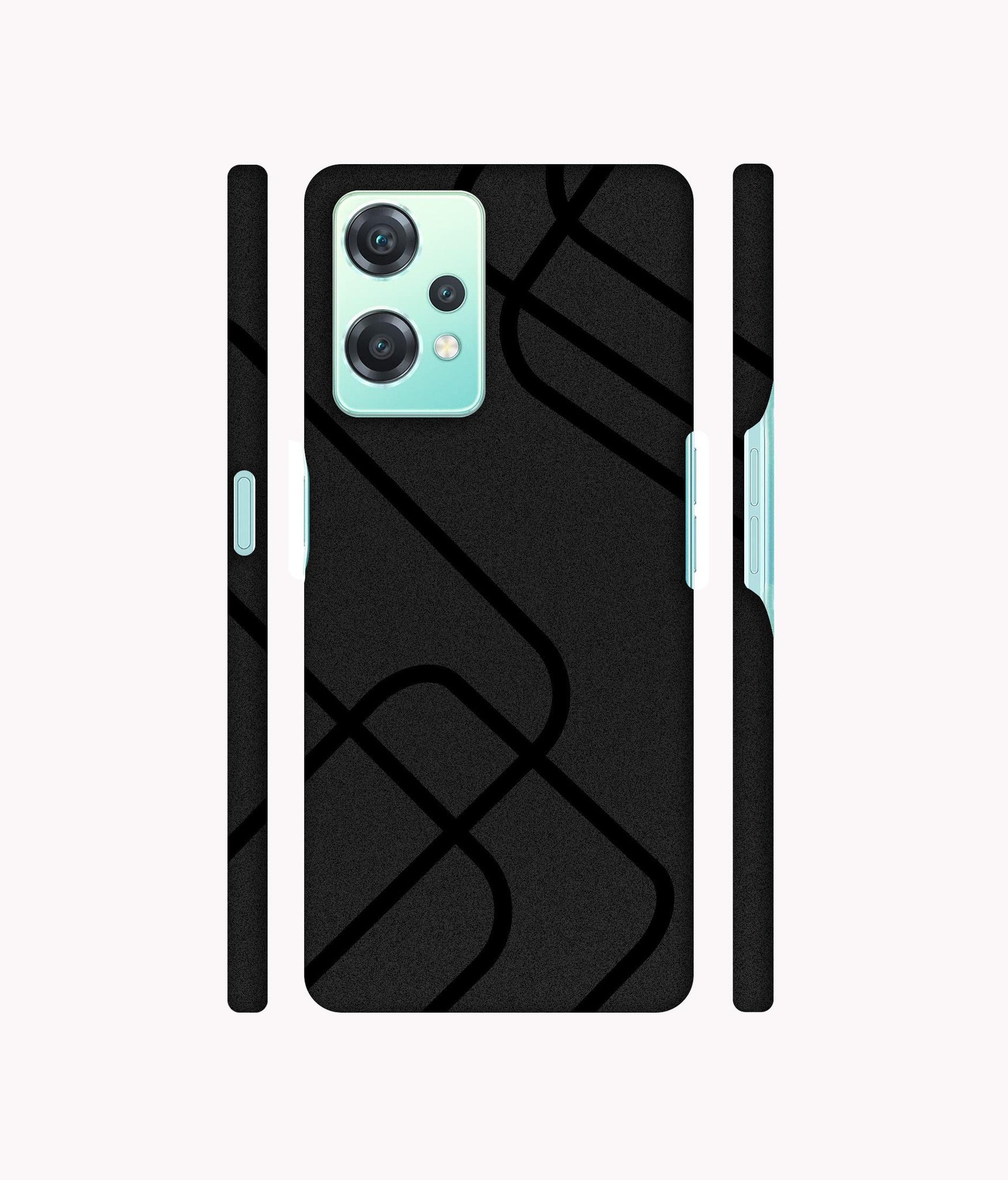 Zig-Zag Black Line Designer Hard Back Cover for Oneplus Nord CE 2 Lite 5G