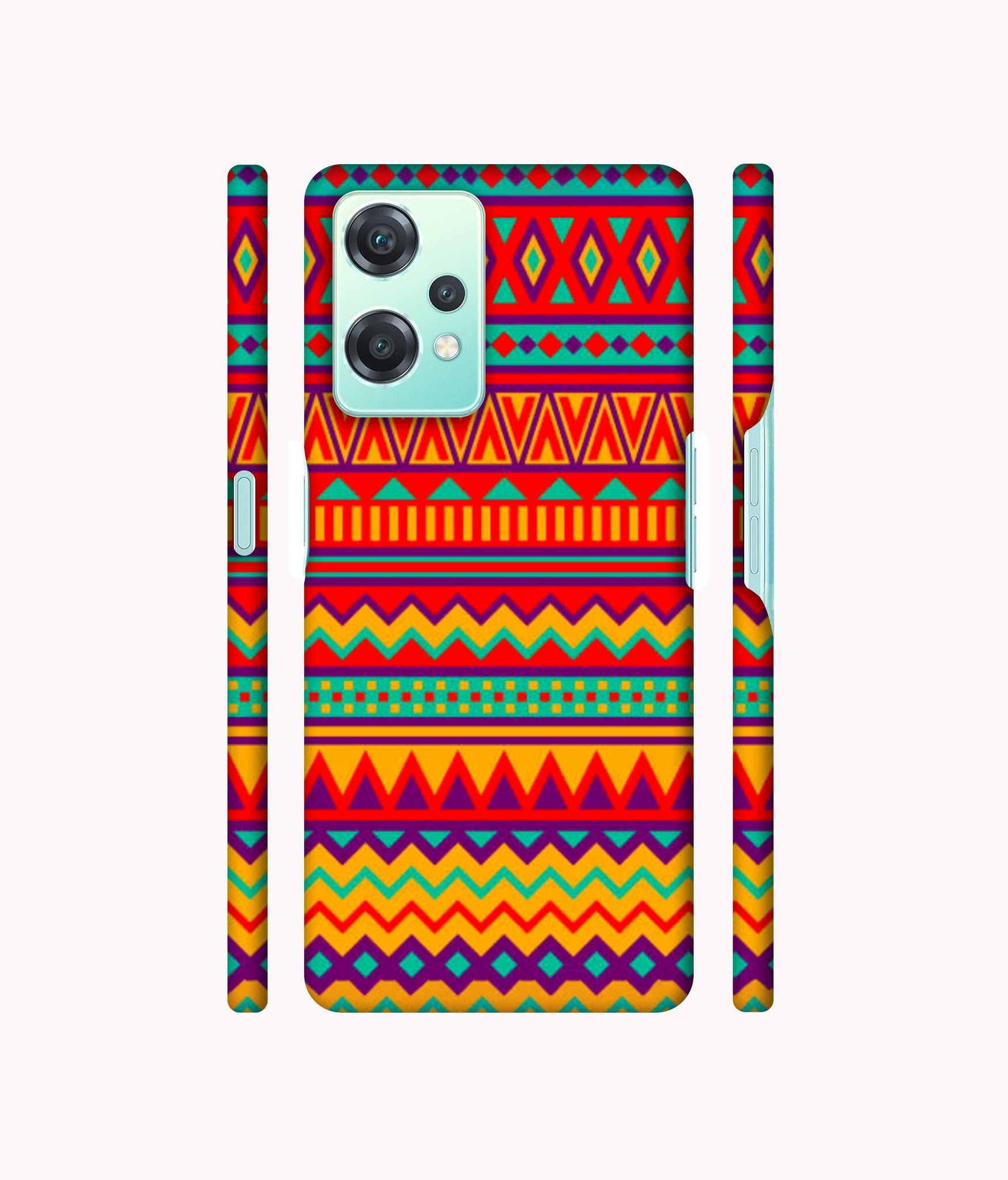 Multicolor Rangoli Art Designer Hard Back Cover for Oneplus Nord CE 2 Lite 5G