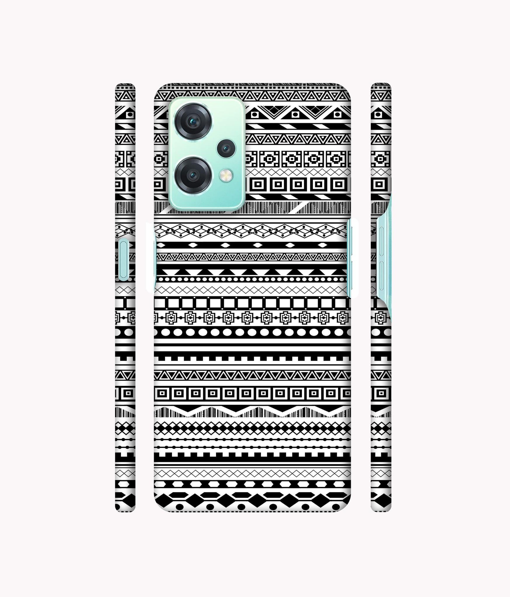 Black & White Patterns Designer Hard Back Cover for Oneplus Nord CE 2 Lite 5G