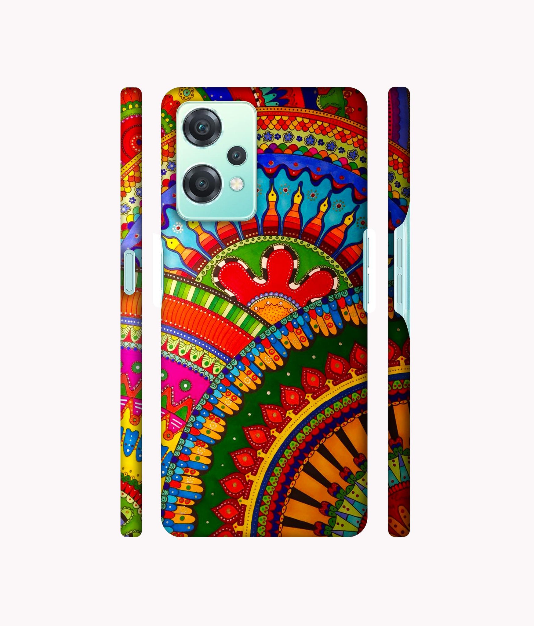 Rajasthani Rangoli Art Designer Hard Back Cover for Oneplus Nord CE 2 Lite 5G