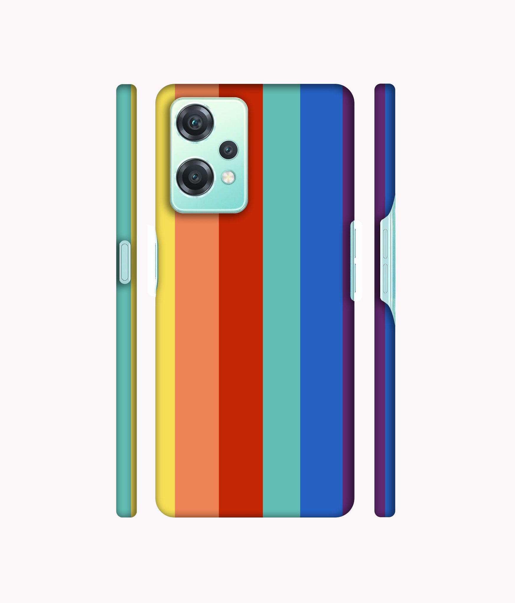 Rainbow Colors Designer Hard Back Cover for Oneplus Nord CE 2 Lite 5G