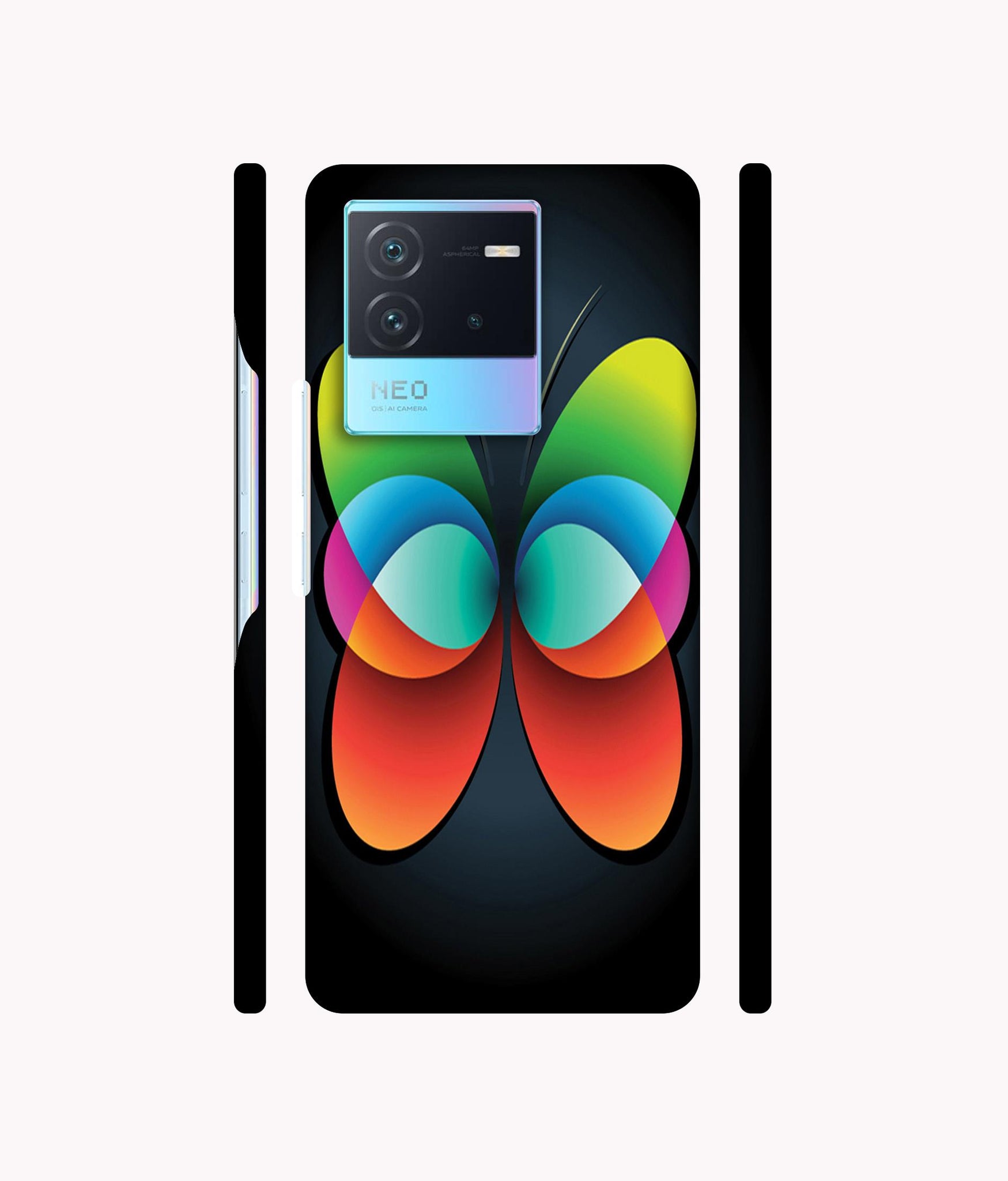 Colourfull Butterfly Designer Hard Back Cover for IQOO Neo 6 5G