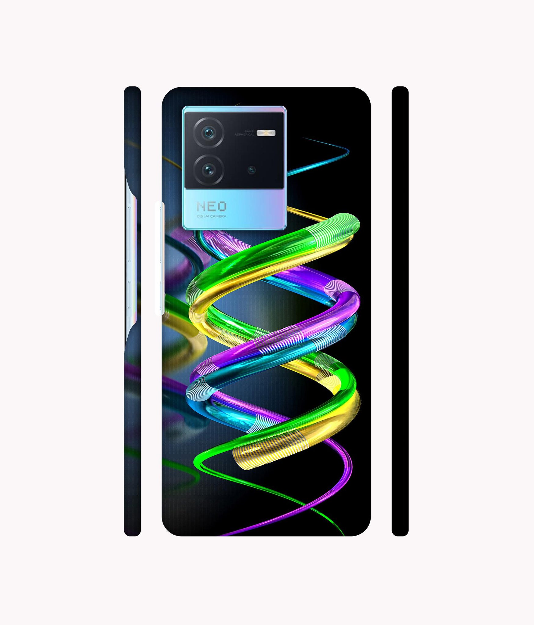 3D Spiral Designer Hard Back Cover for IQOO Neo 6 5G