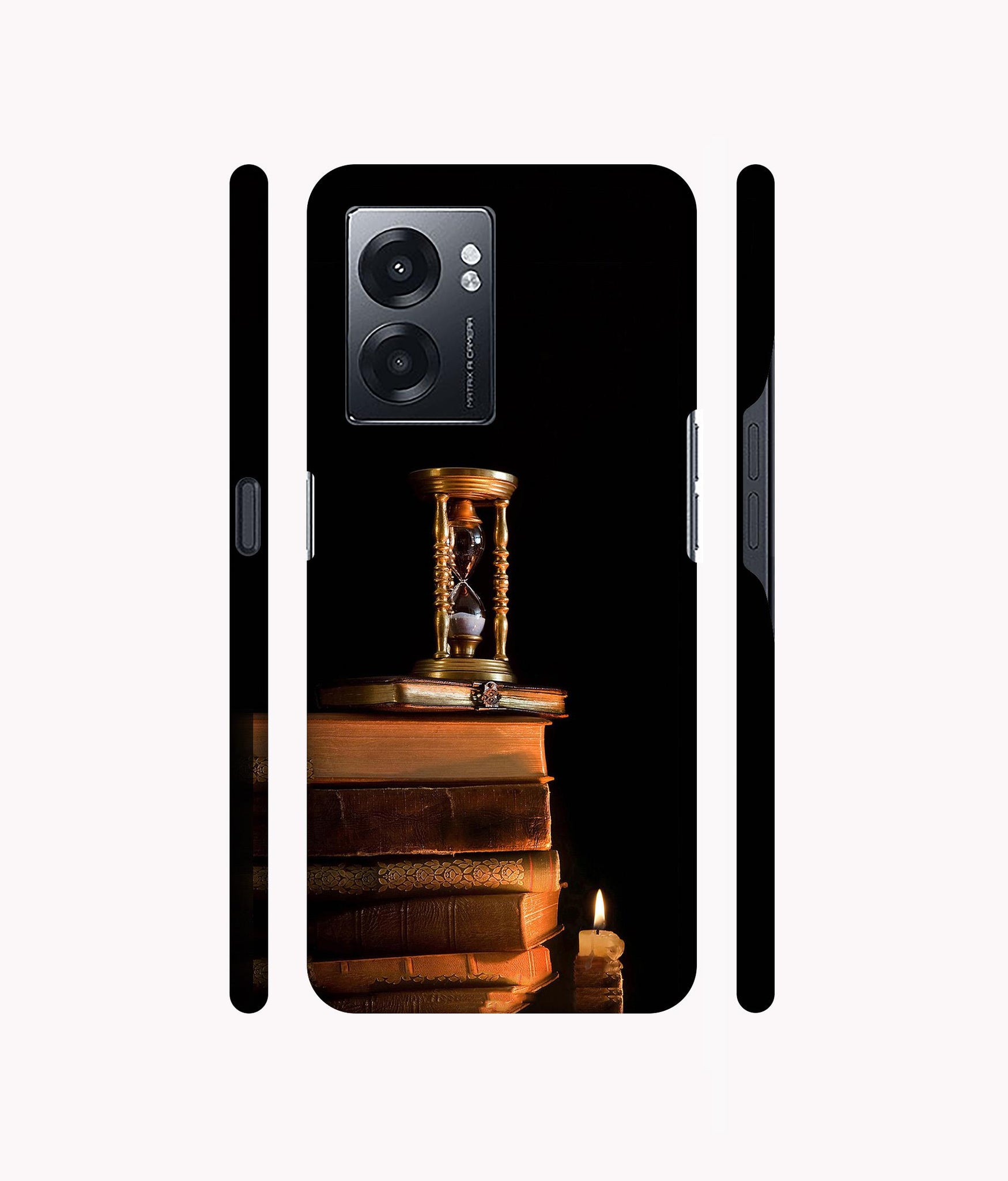 Magic Candles Books Designer Hard Back Cover for Realme Narzo 50 5G / Oppo K10 5G / Oppo A57 5G