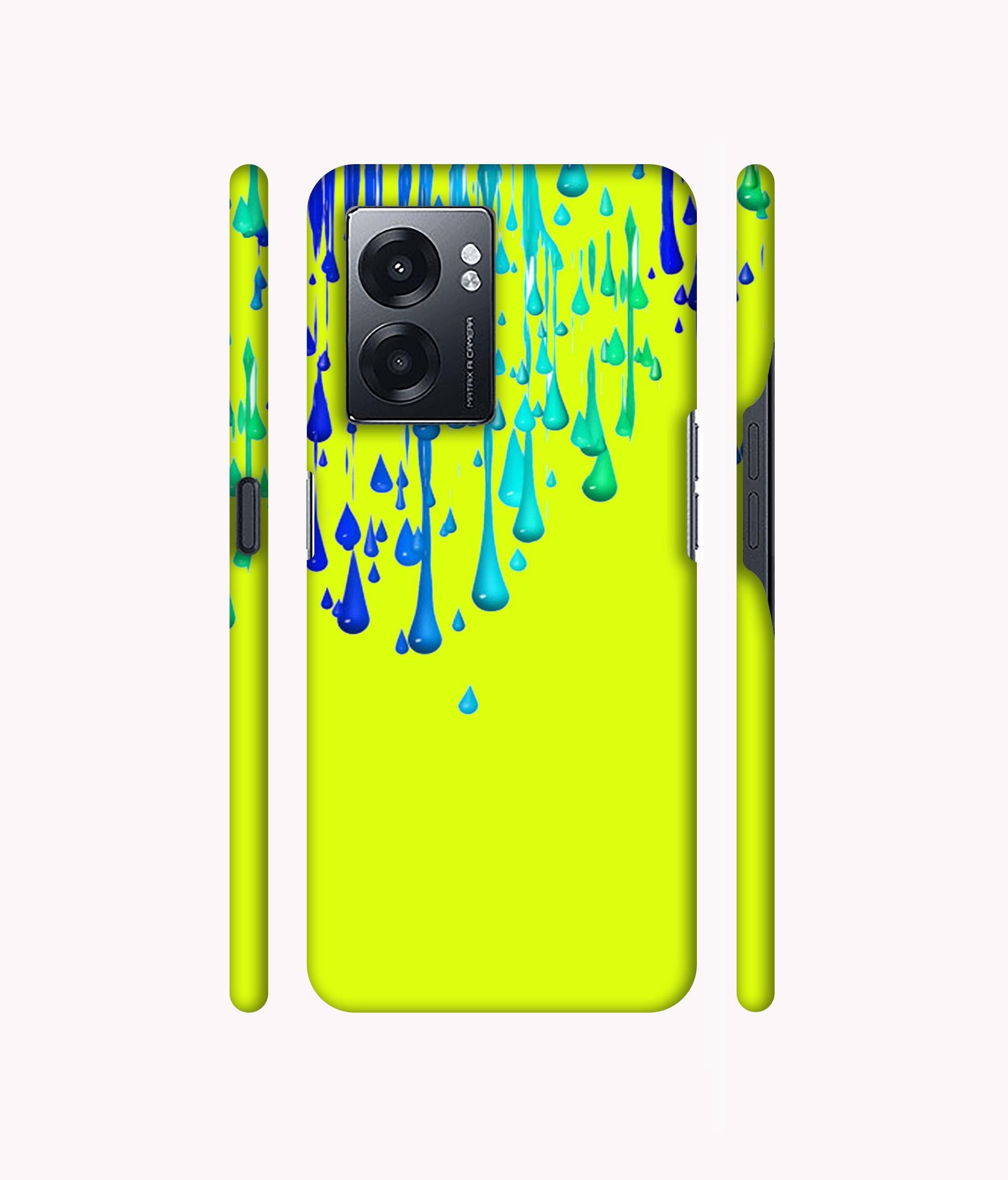 Neon Paint Designer Hard Back Cover for Realme Narzo 50 5G / Oppo K10 5G / Oppo A57 5G